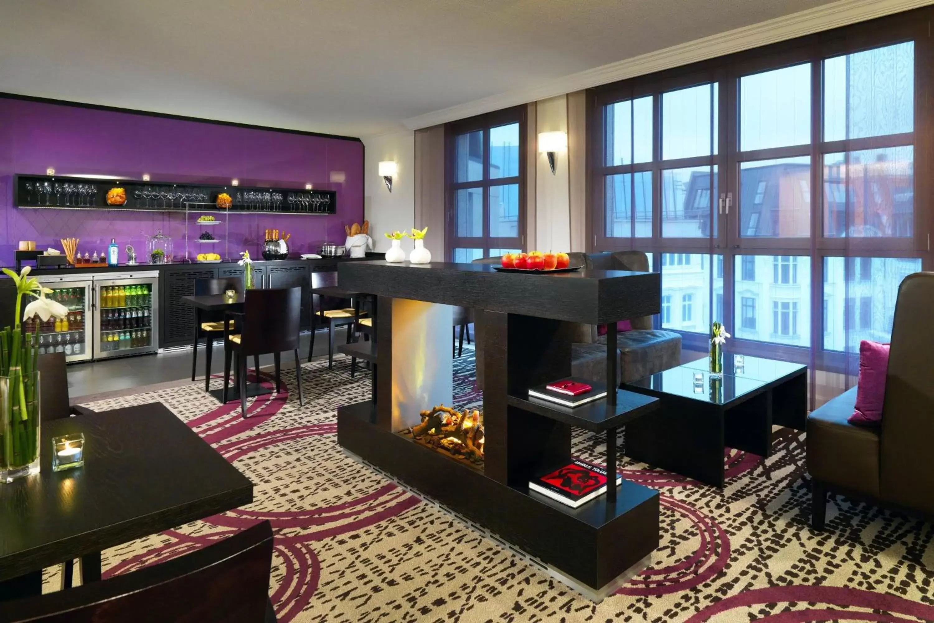 Lounge or bar, Restaurant/Places to Eat in Hamburg Marriott Hotel
