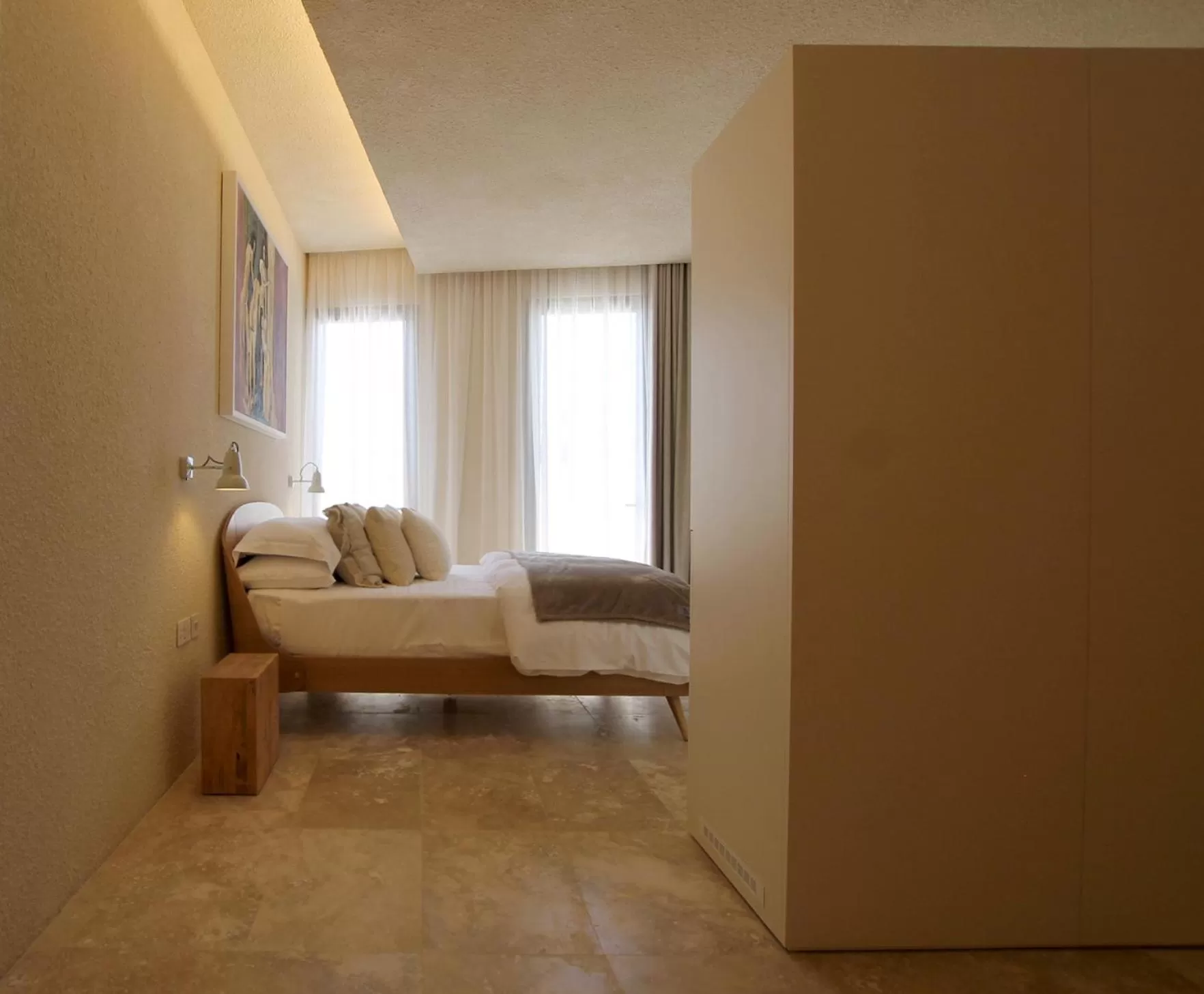 Bed in The King George Village Boutique Living