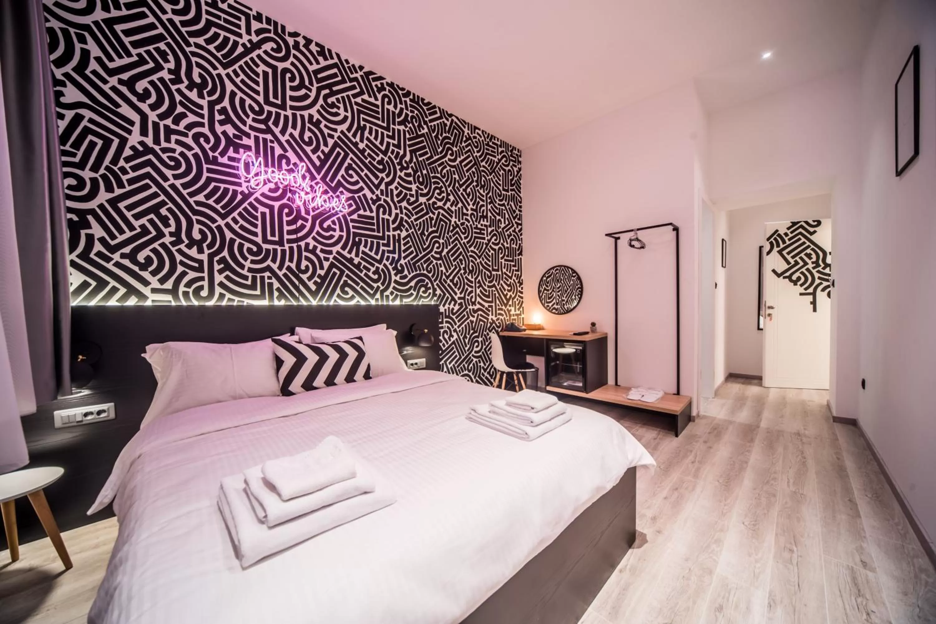 Bedroom, Bed in Hotel Marienplatz Podgorica