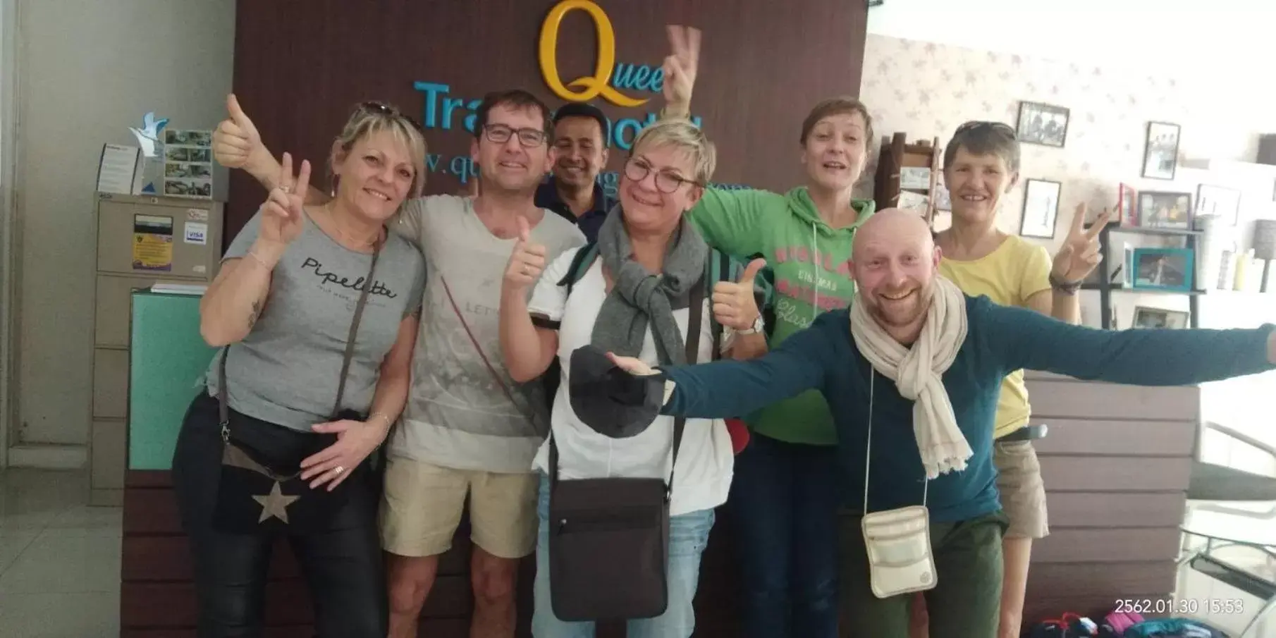 group of guests in S2S Queen Trang Hotel