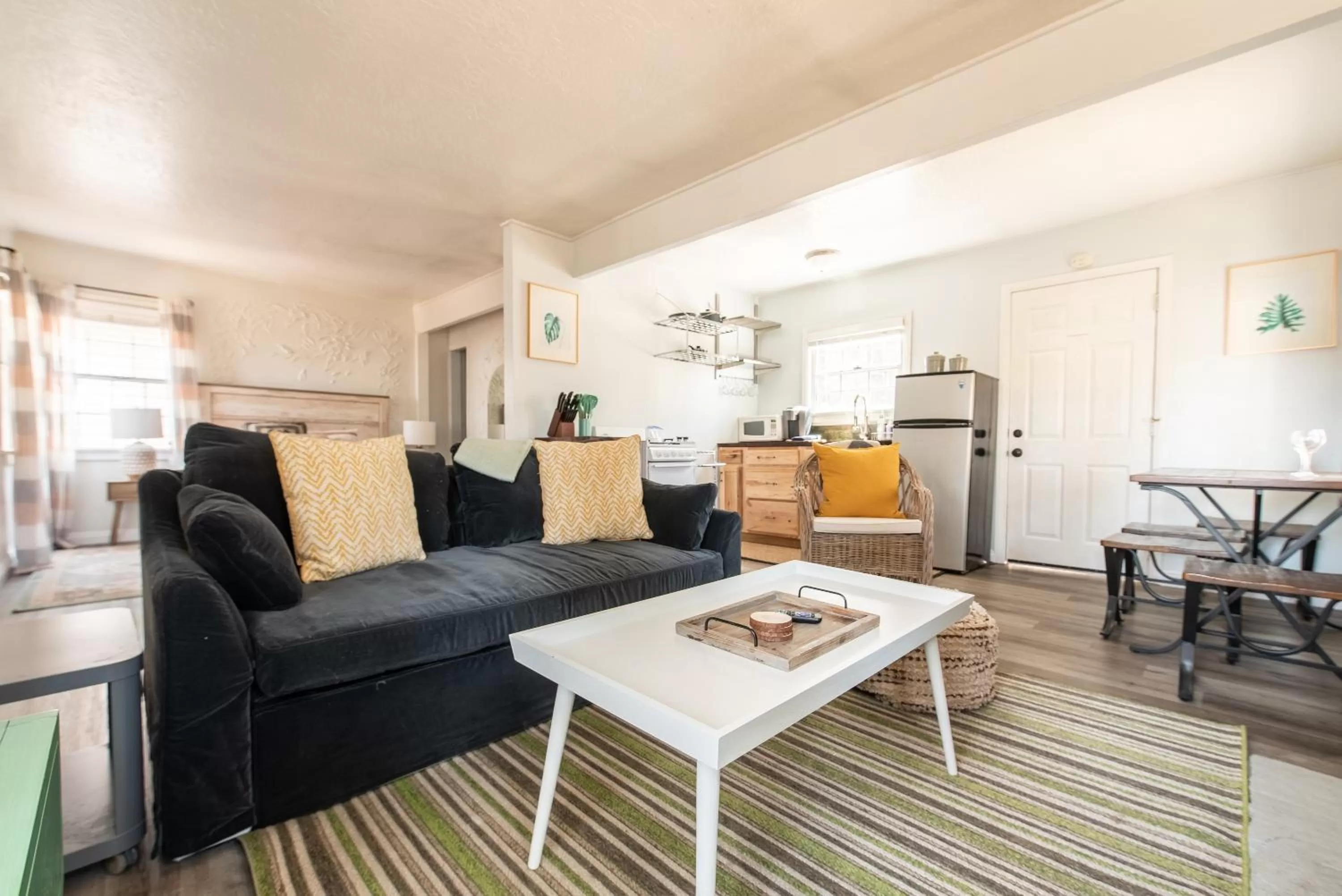 Living room in Lakewood Cabins
