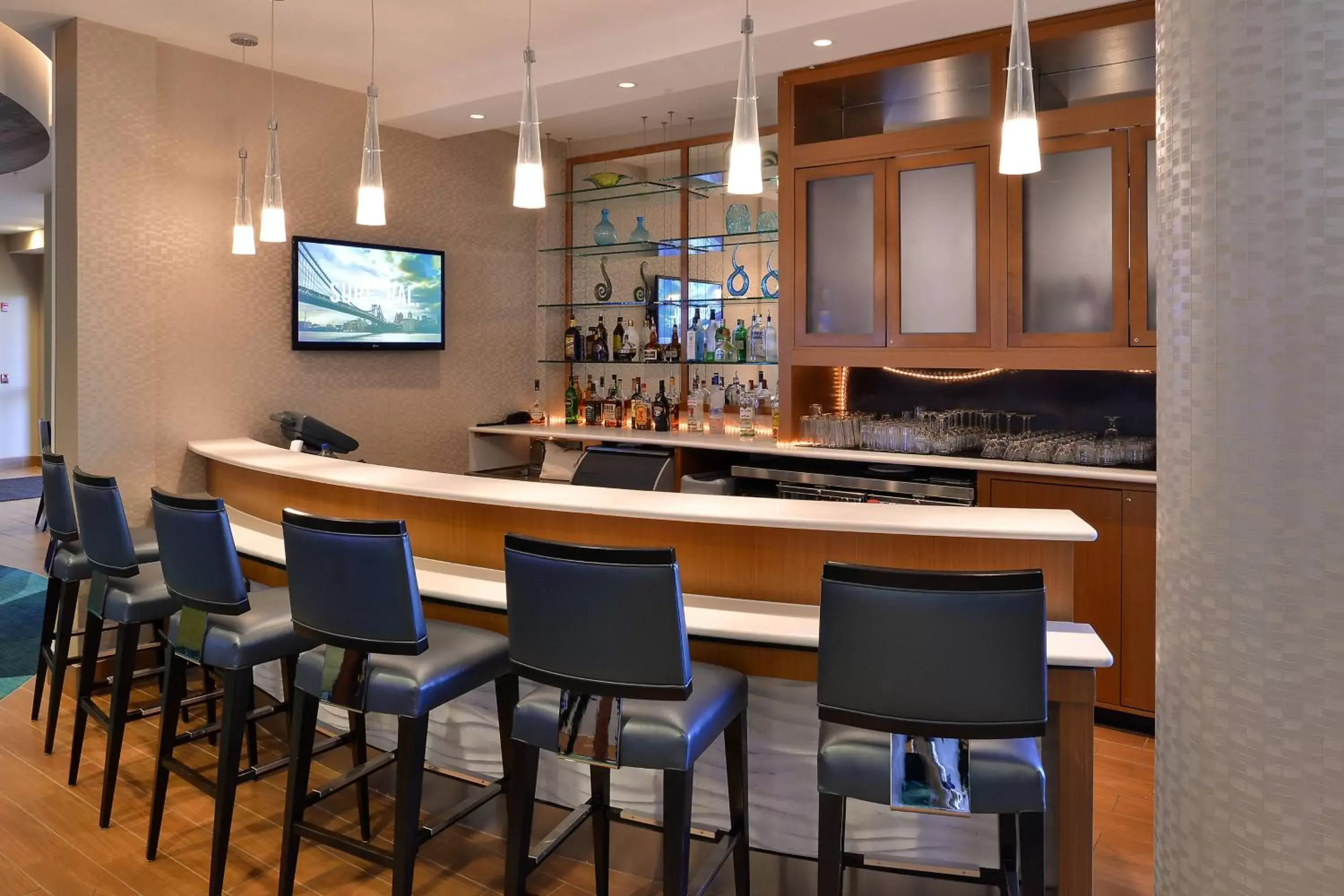 Lobby or reception, Lounge/Bar in SpringHill Suites by Marriott Voorhees Mt. Laurel/Cherry Hill