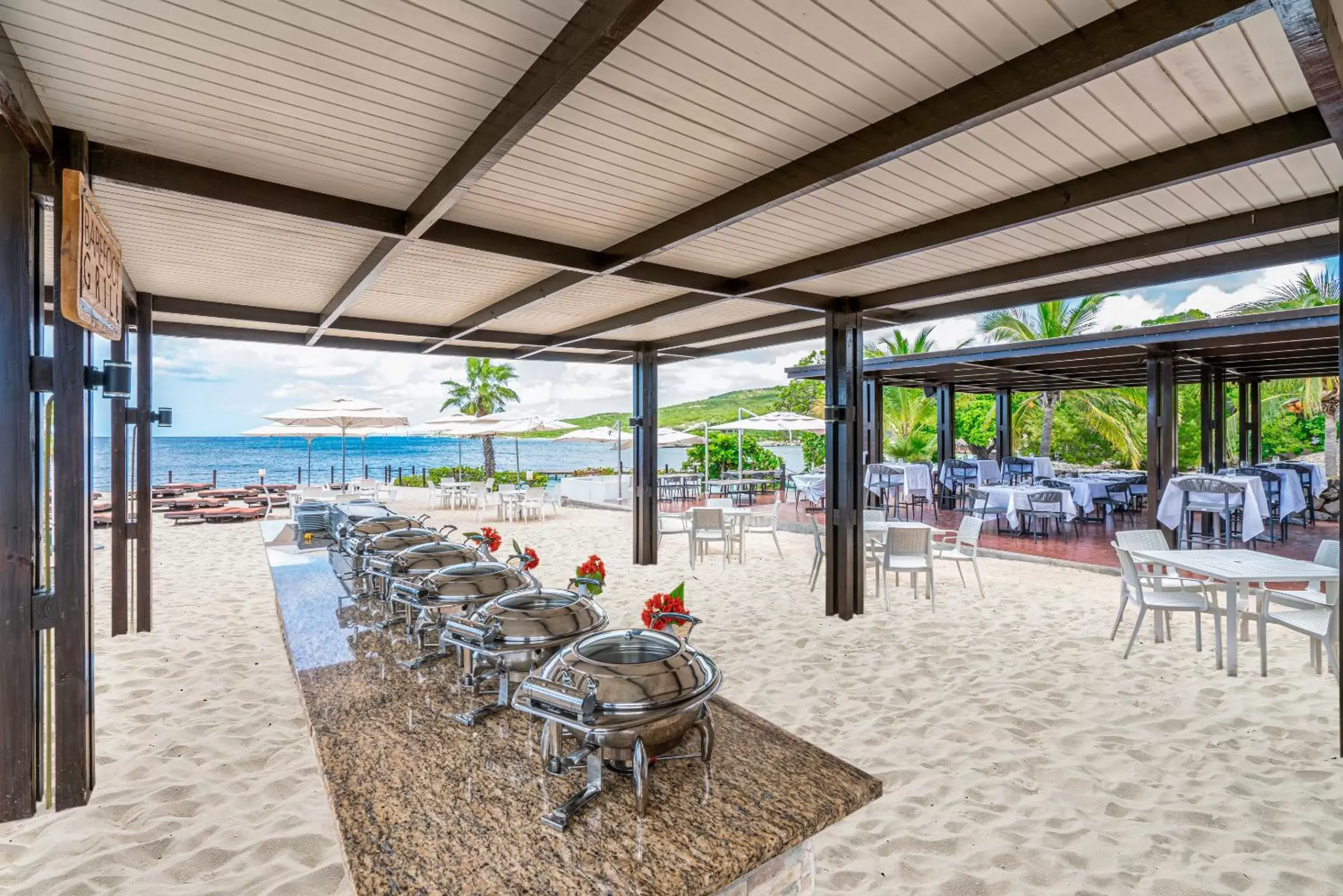 Restaurant/places to eat, Beach in Dreams Curacao Resort, Spa & Casino