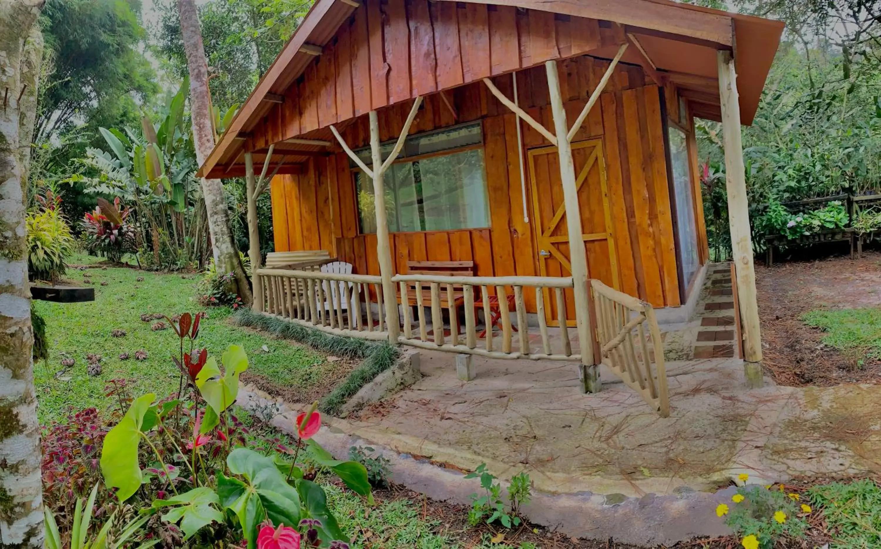 Patio in Vista Turrialba Lodge