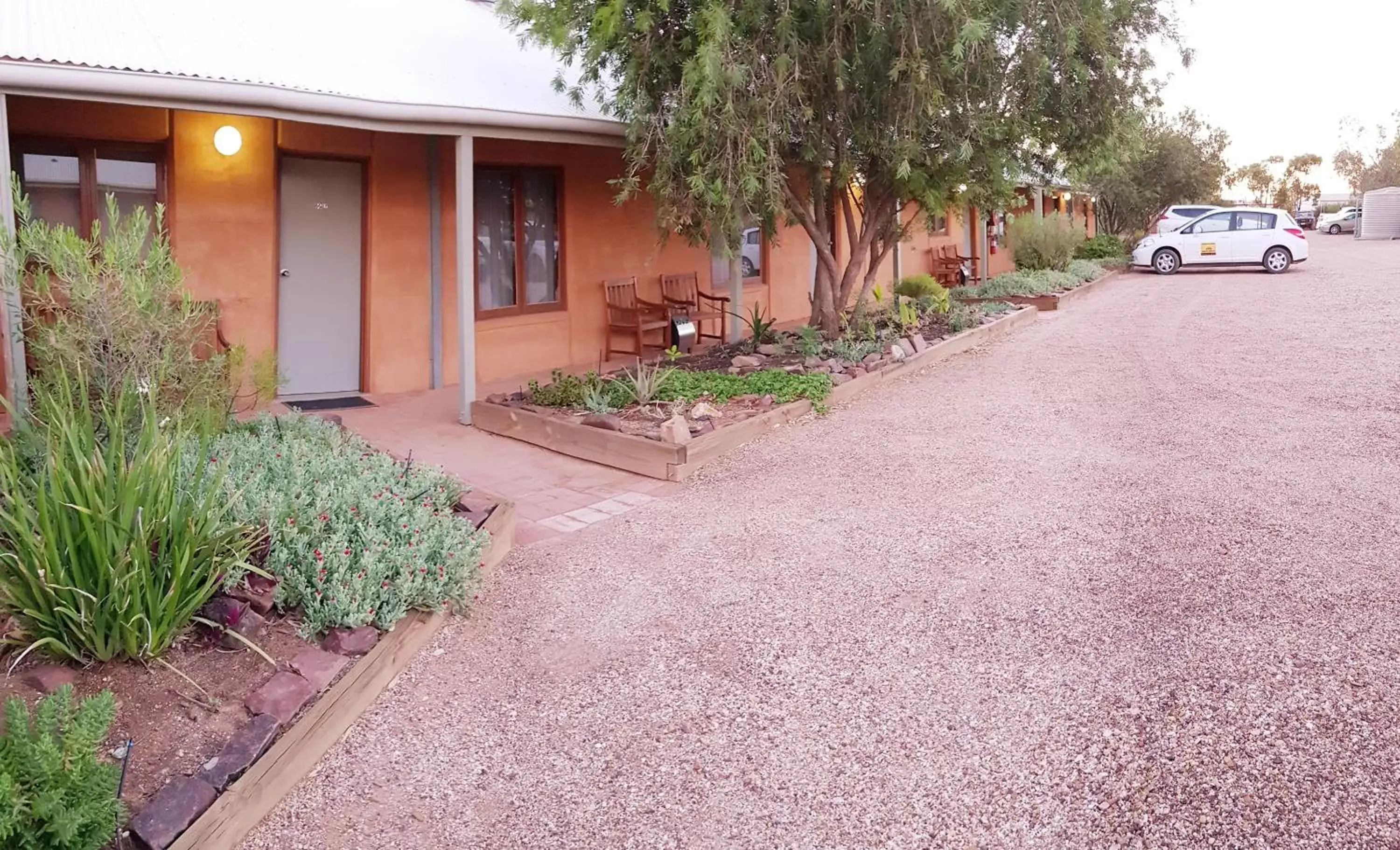 Property building in Mud Hut Motel