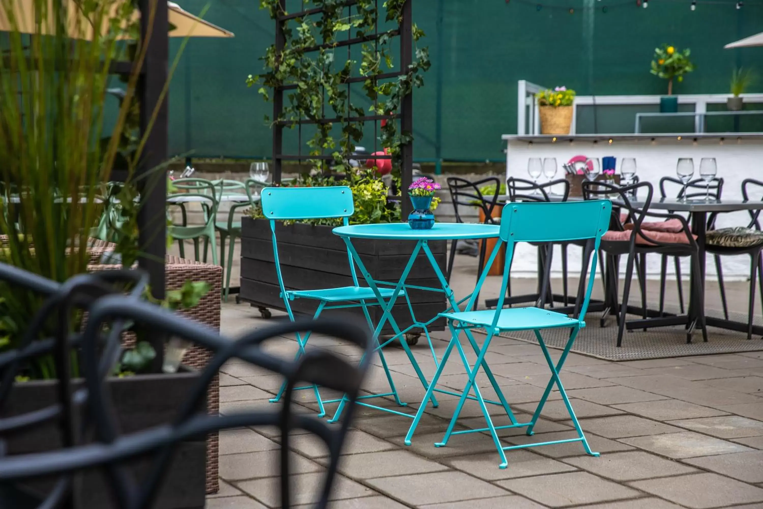 Patio in Park Inn by Radisson Solna