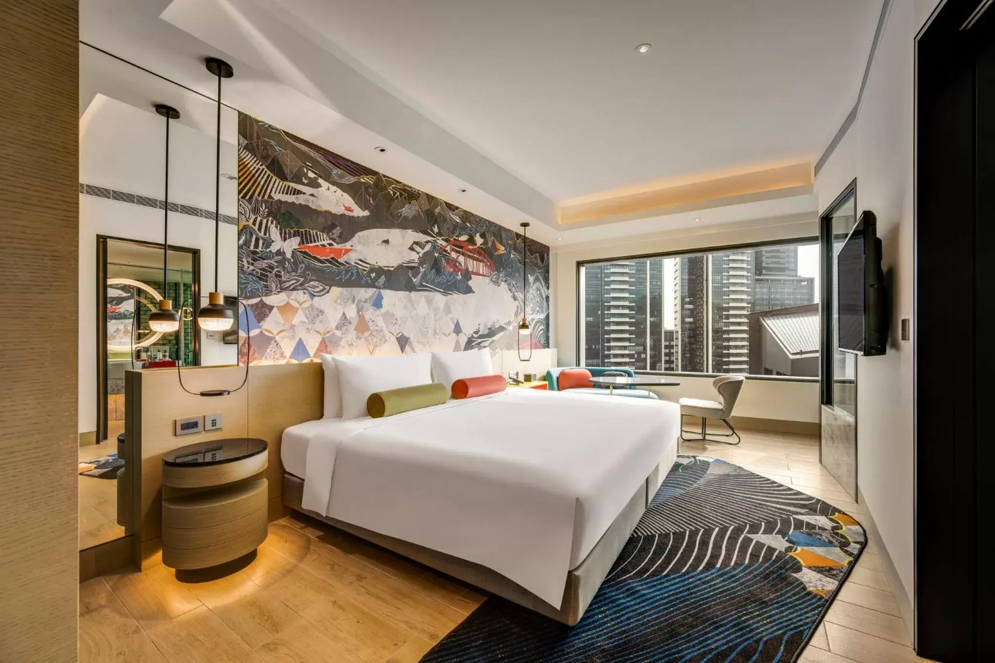 Photo of the whole room in Hotel Indigo Taipei North, an IHG Hotel