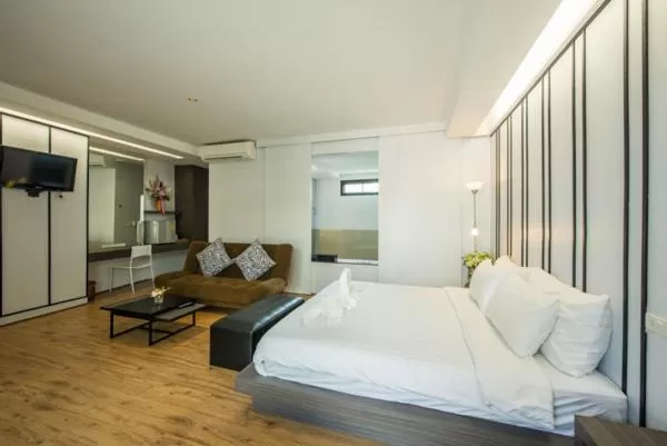 Bed in Panlaan Boutique Resort