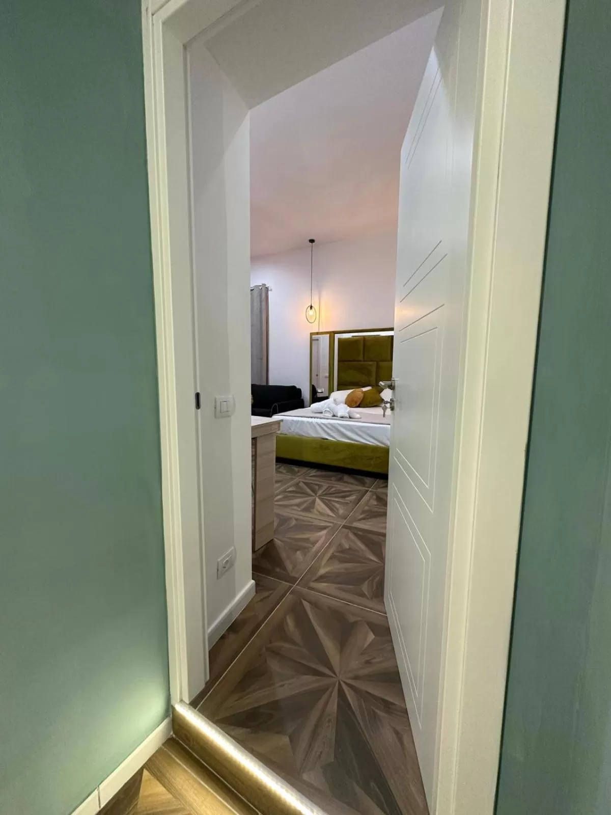 Bed in San Ferdinando suite room