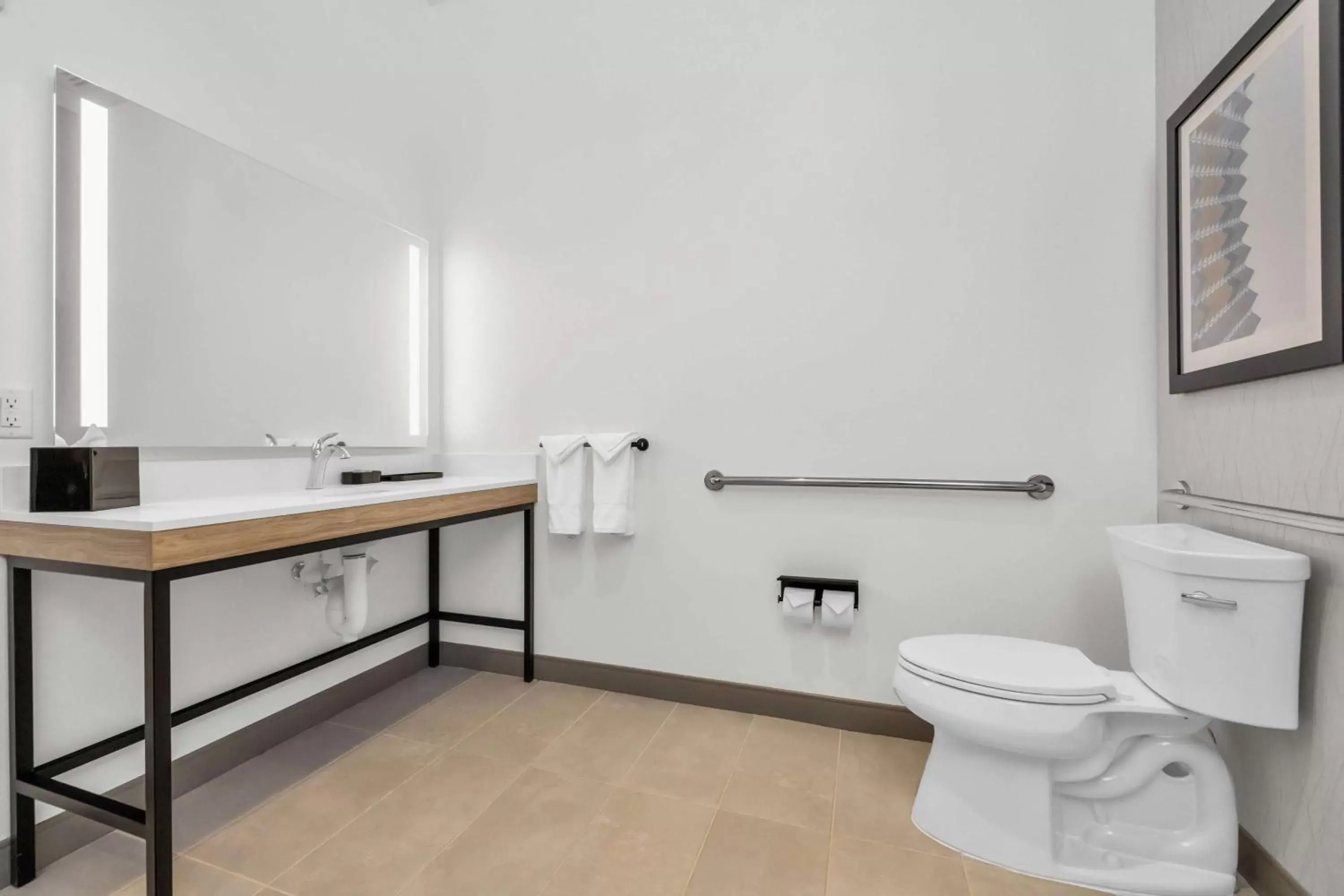 TV and multimedia, Bathroom in La Quinta Inn & Suites by Wyndham San Jose Silicon Valley