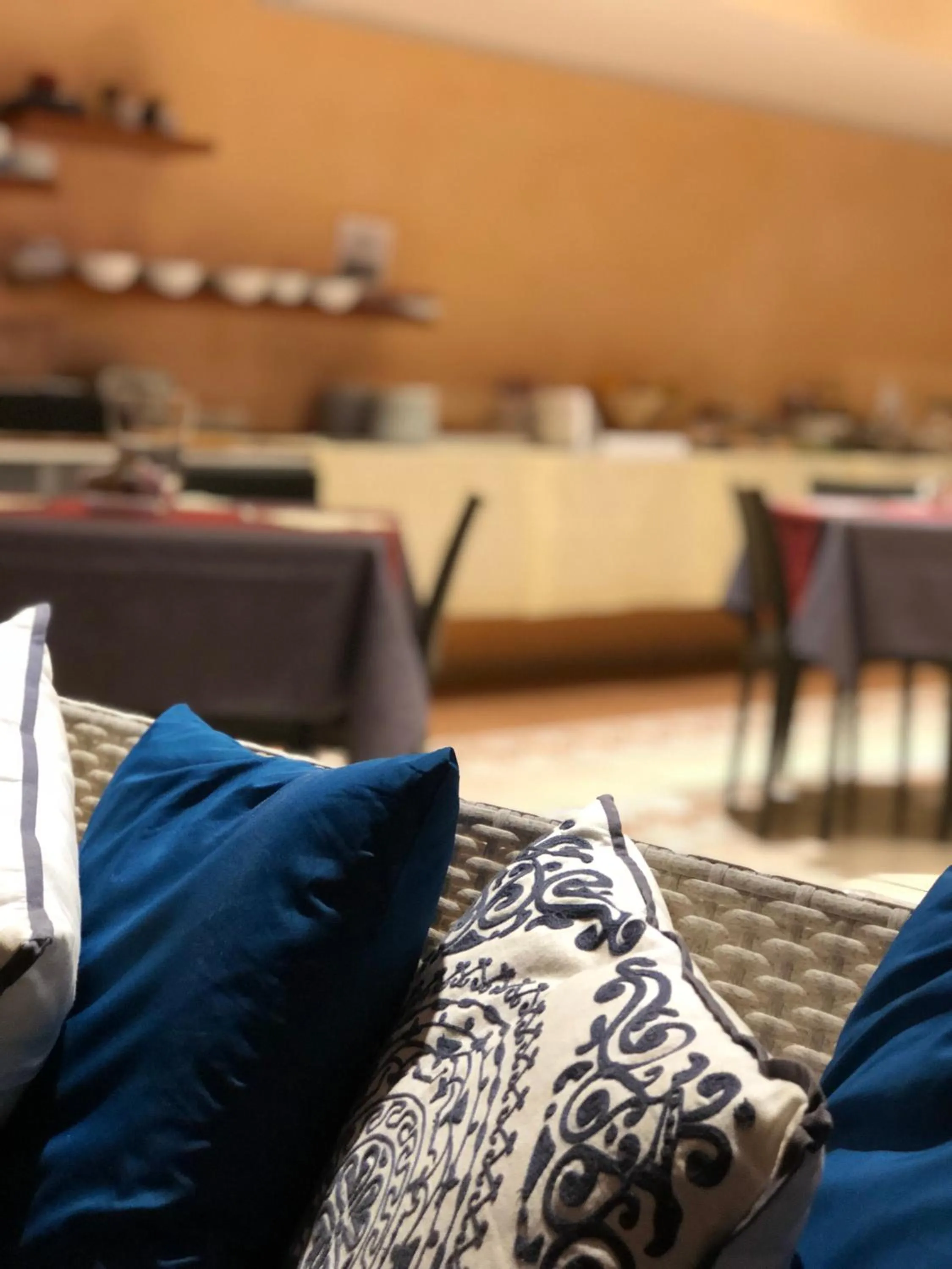 Decorative detail, Bed in Hotel Serena