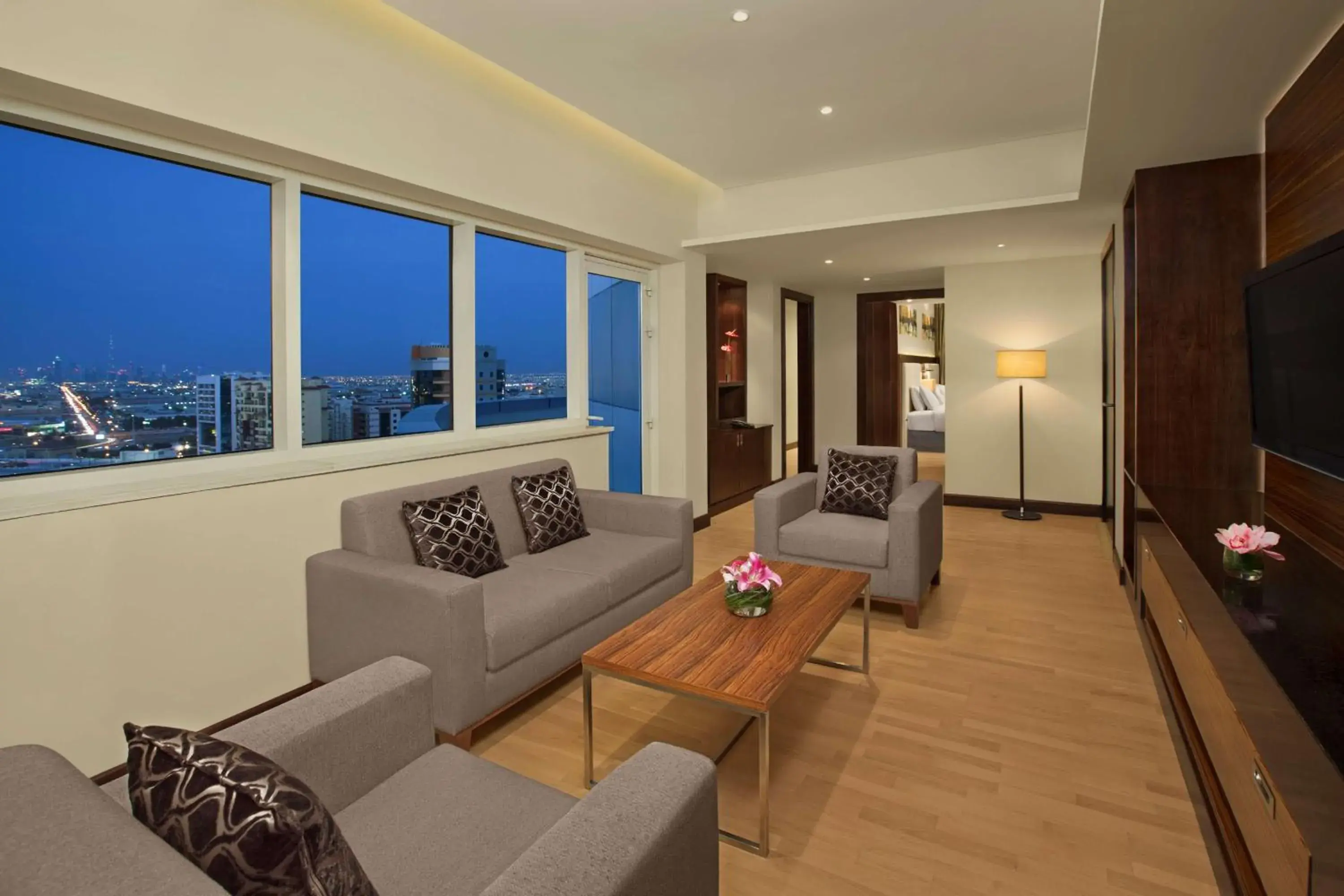 Living room, Seating Area in DoubleTree by Hilton Hotel and Residences Dubai – Al Barsha