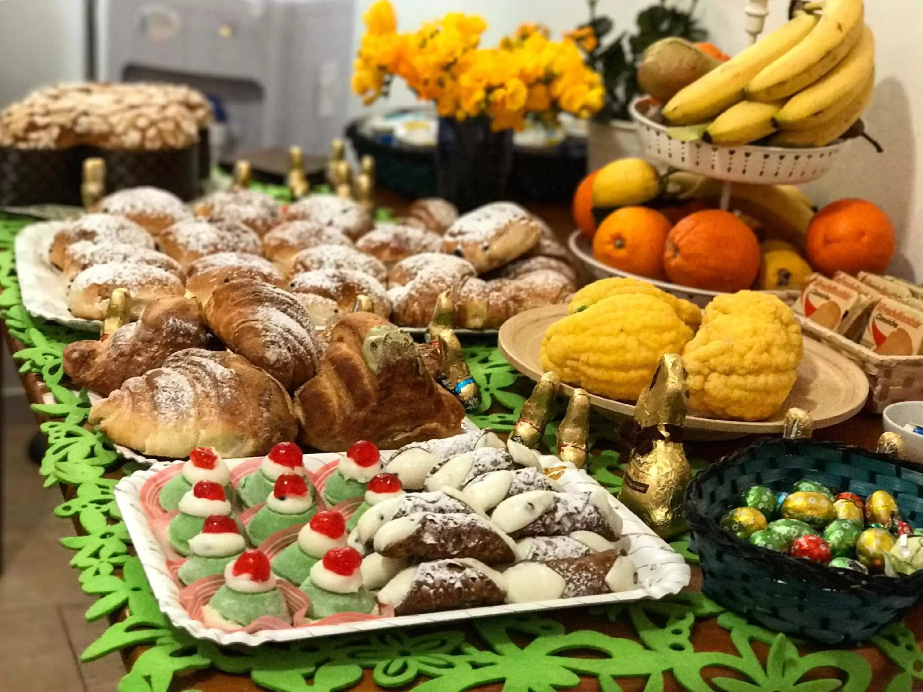 Continental breakfast in LeAlbe di Sicilia