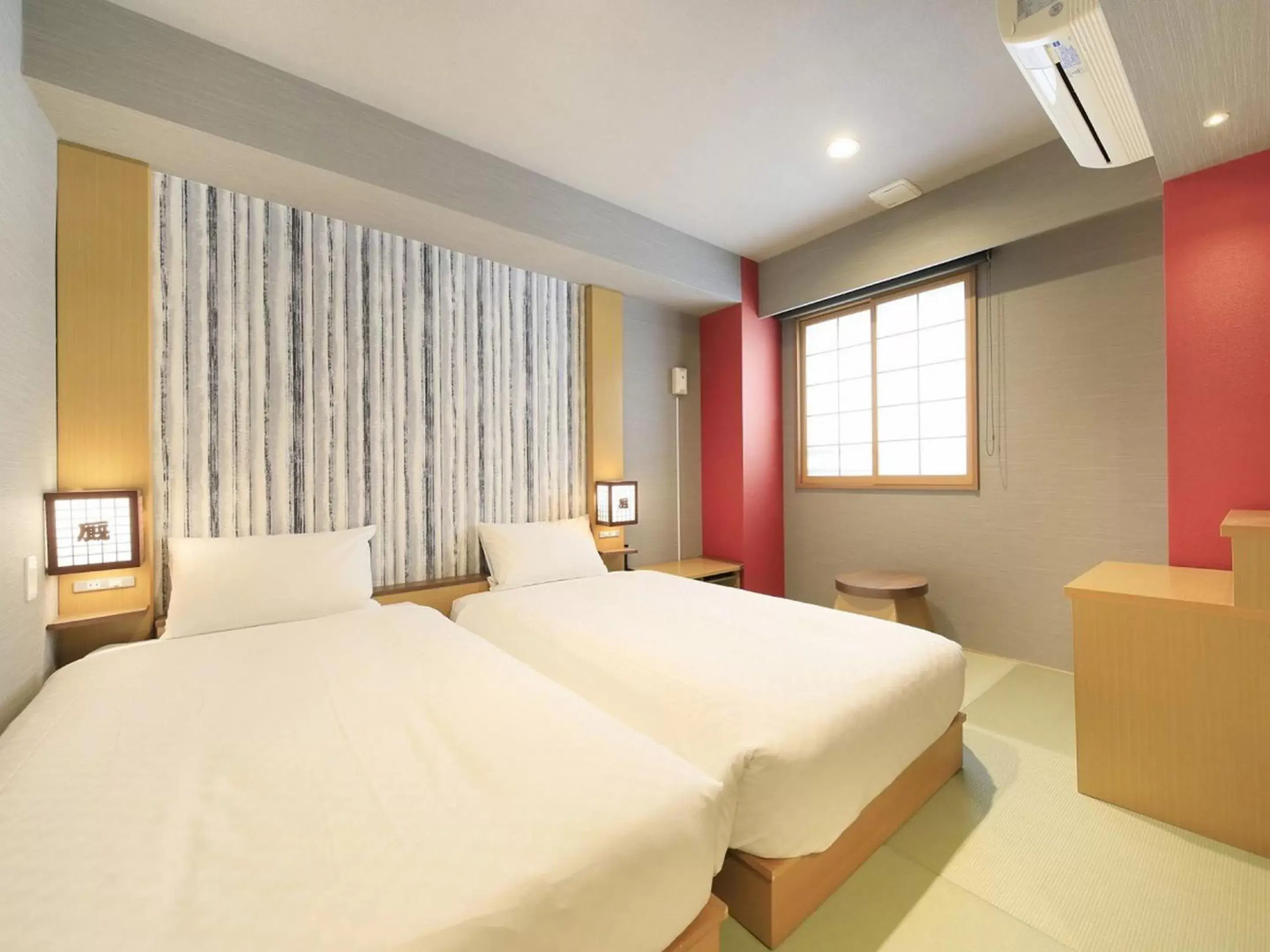 Bed in Asakusa Hotel Hatago