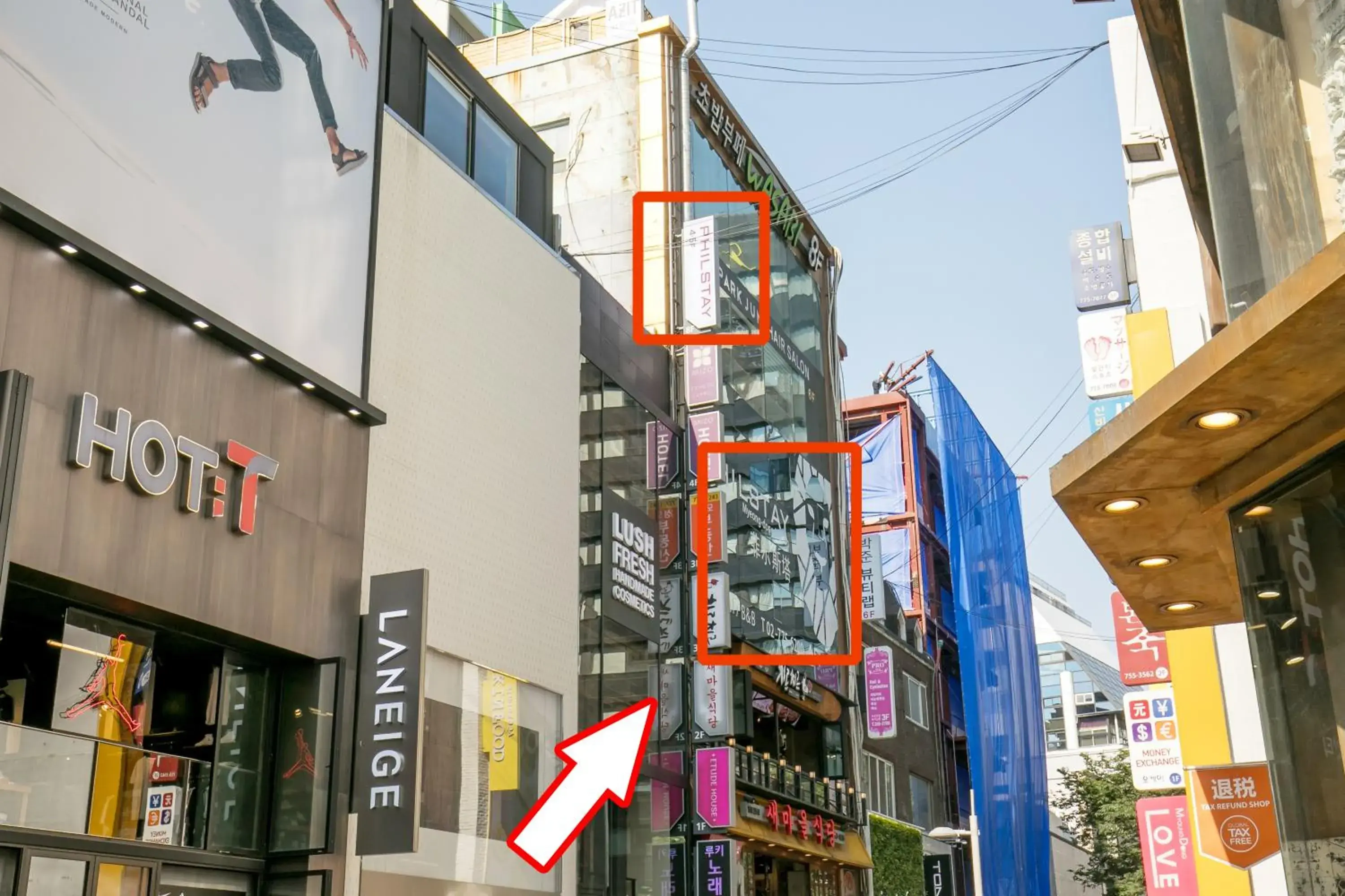 Property building in Philstay Myeongdong Station