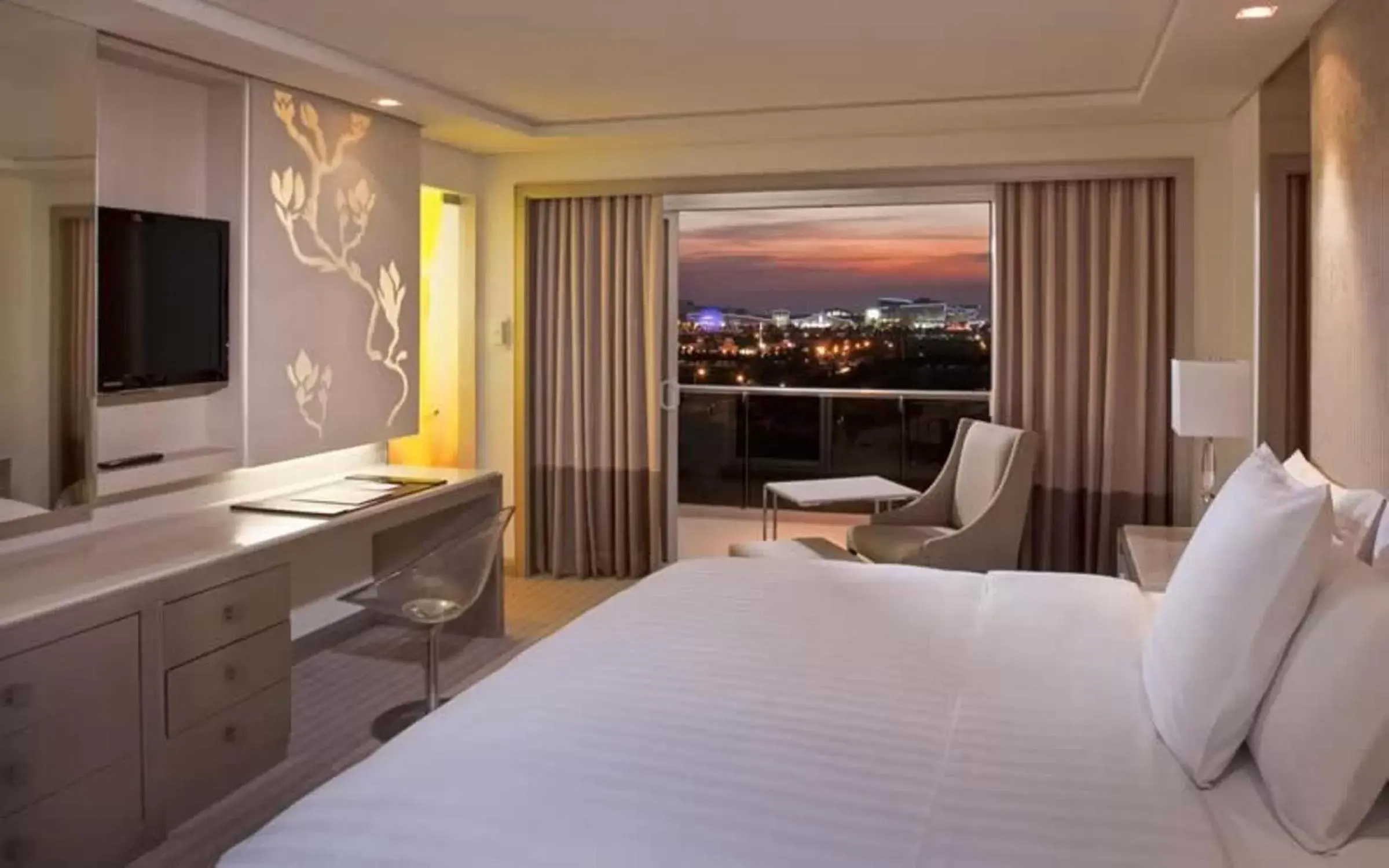 Bed in Midas Hotel and Casino