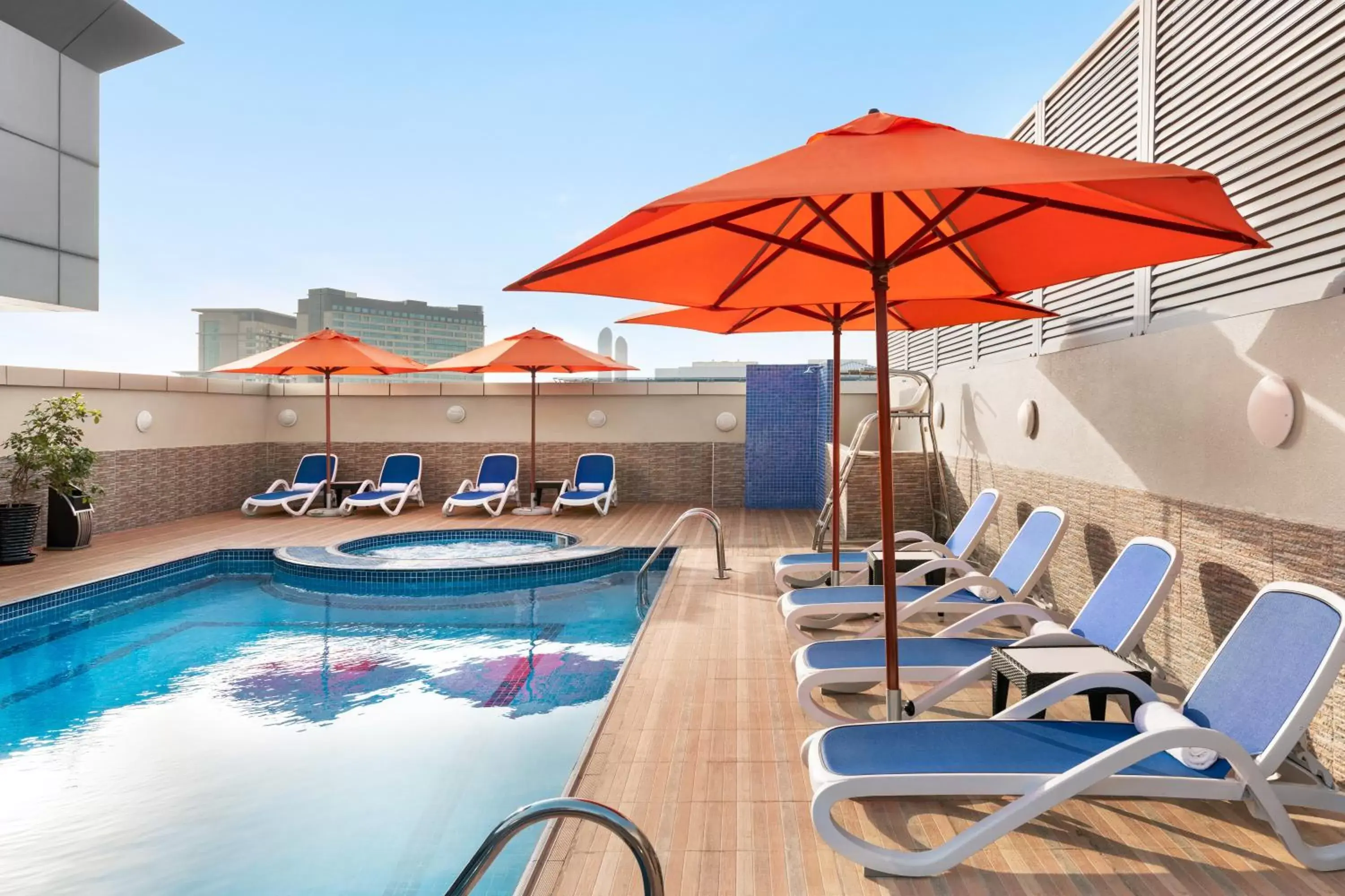 Swimming pool in Ramada by Wyndham Dubai Deira Swimming pool in Ramada by Wyndham Dubai Deira