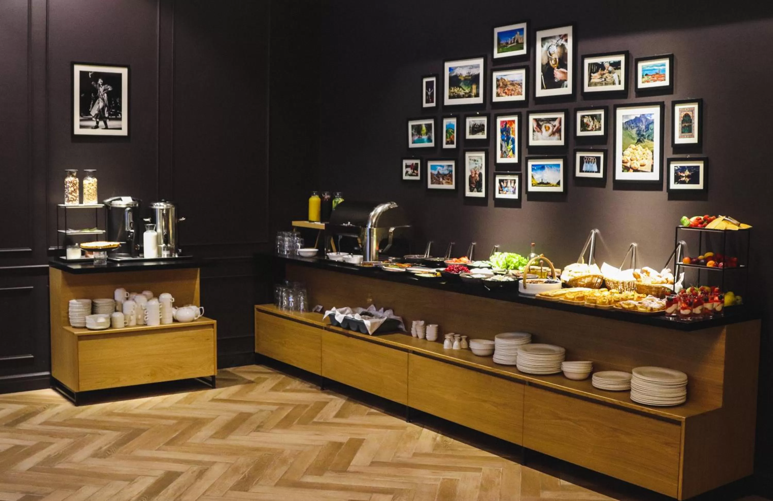 Buffet breakfast in Borjomi Bridge Hotel