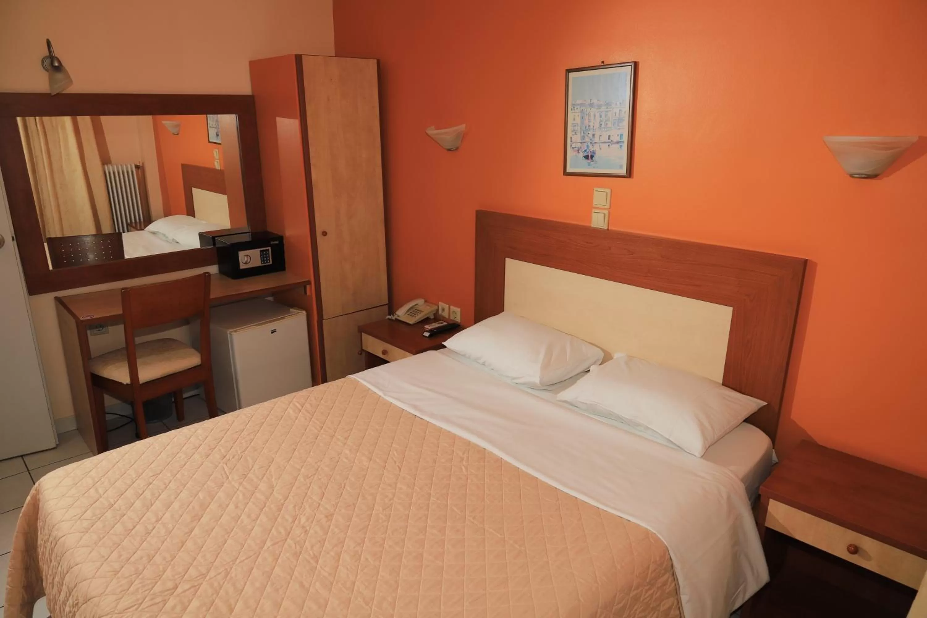 Bed in IKAROS Hotel ELLINIKO