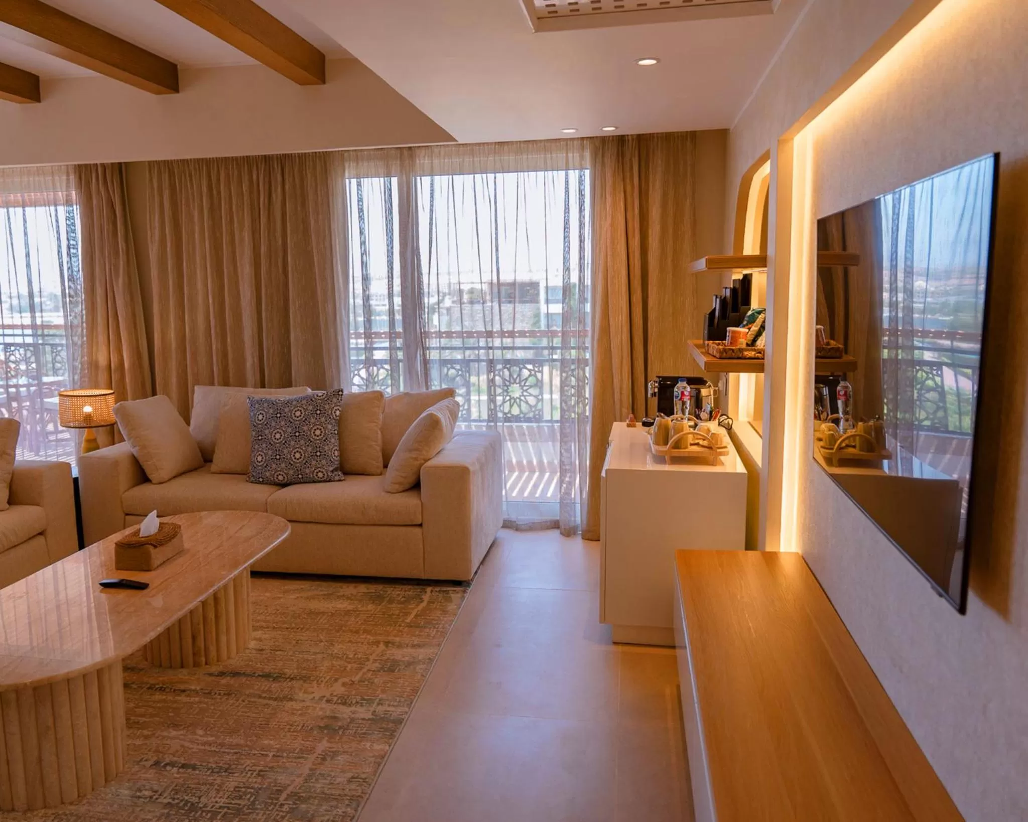 Seating area in Fort Arabesque Resort, Spa & Villas