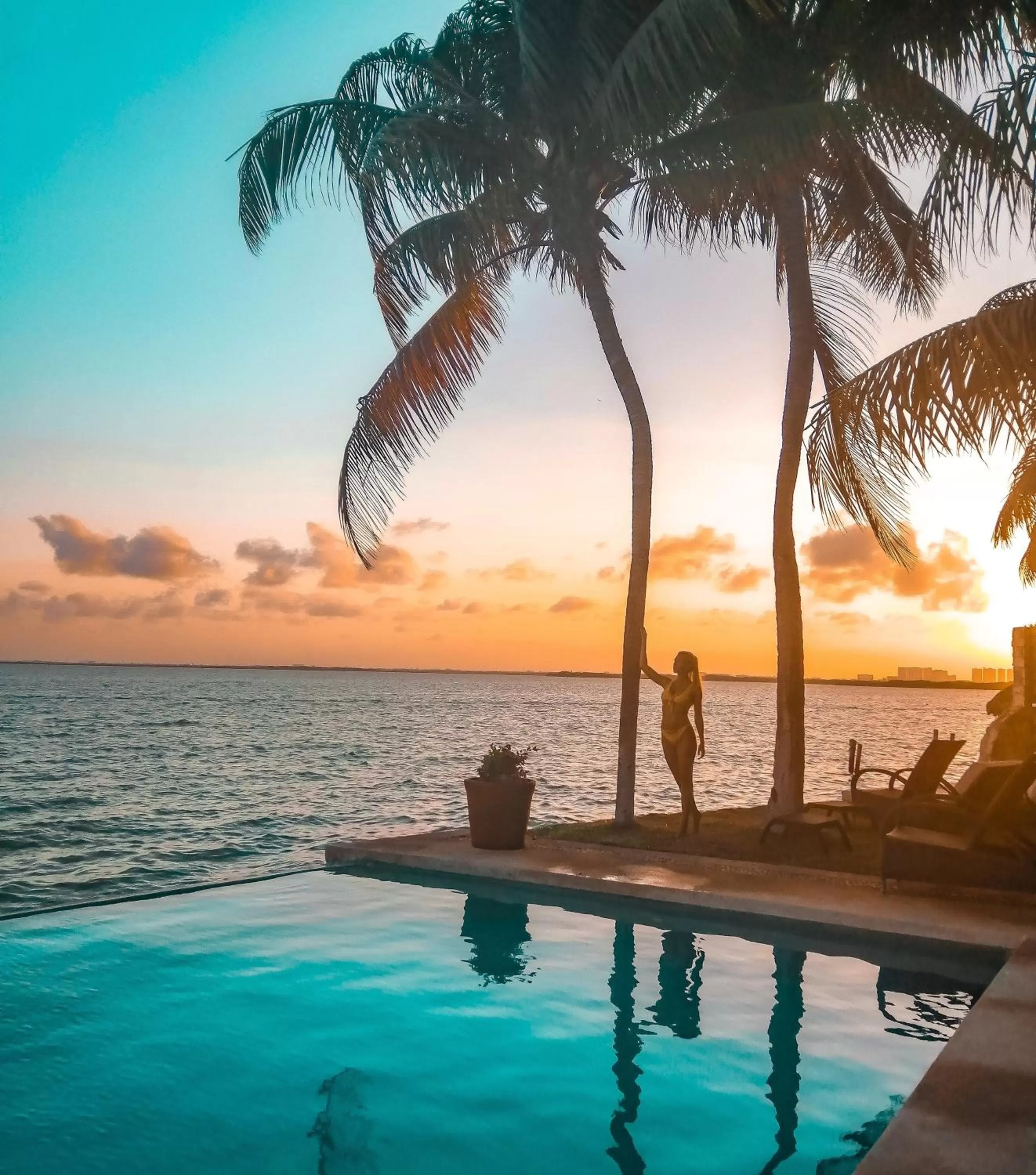 Swimming Pool in Casa Tortugas Boutique Hotel - CANCUN Hidden Gem