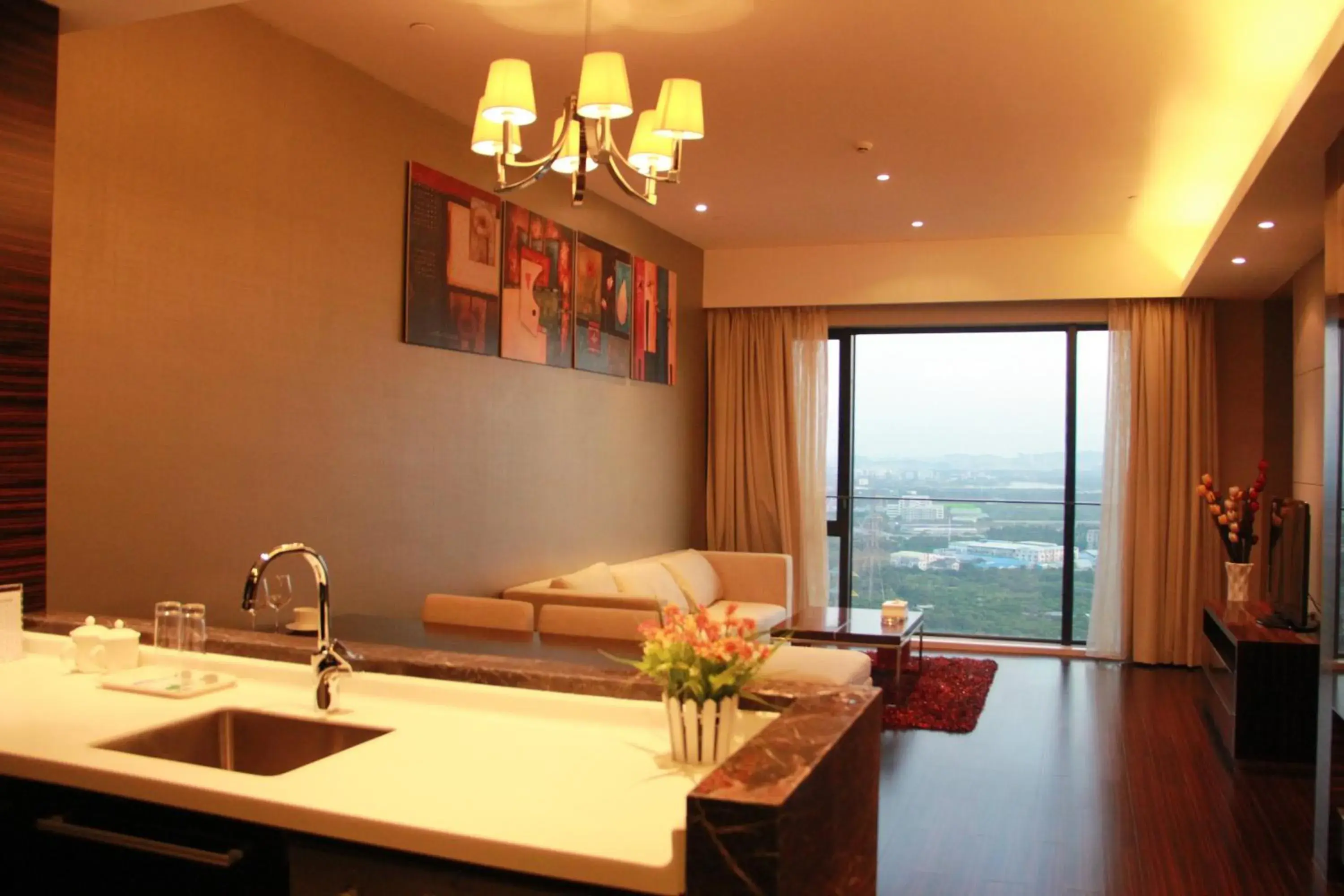 Living room in Guangzhou Xing Yi International Apartment - Poly World Branch Living room in Guangzhou Xing Yi International Apartment - Poly World Branch