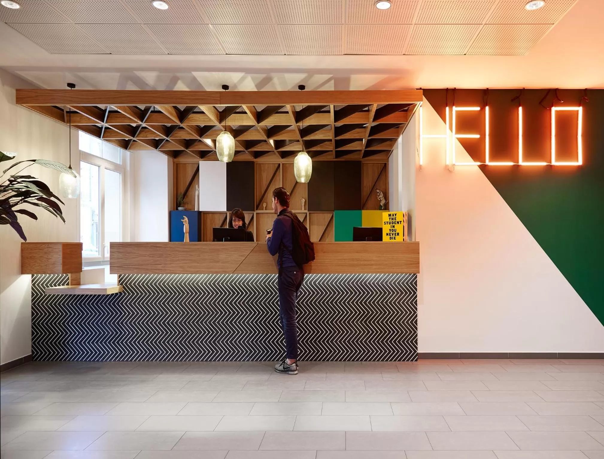 Lobby or reception in The Social Hub Paris La Défense