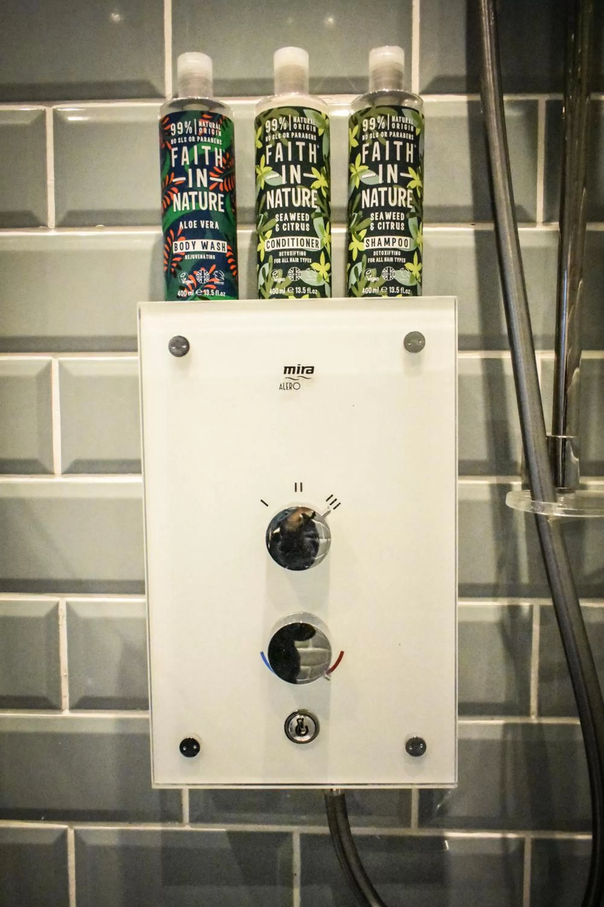 Shower in The Dark Horse Pub