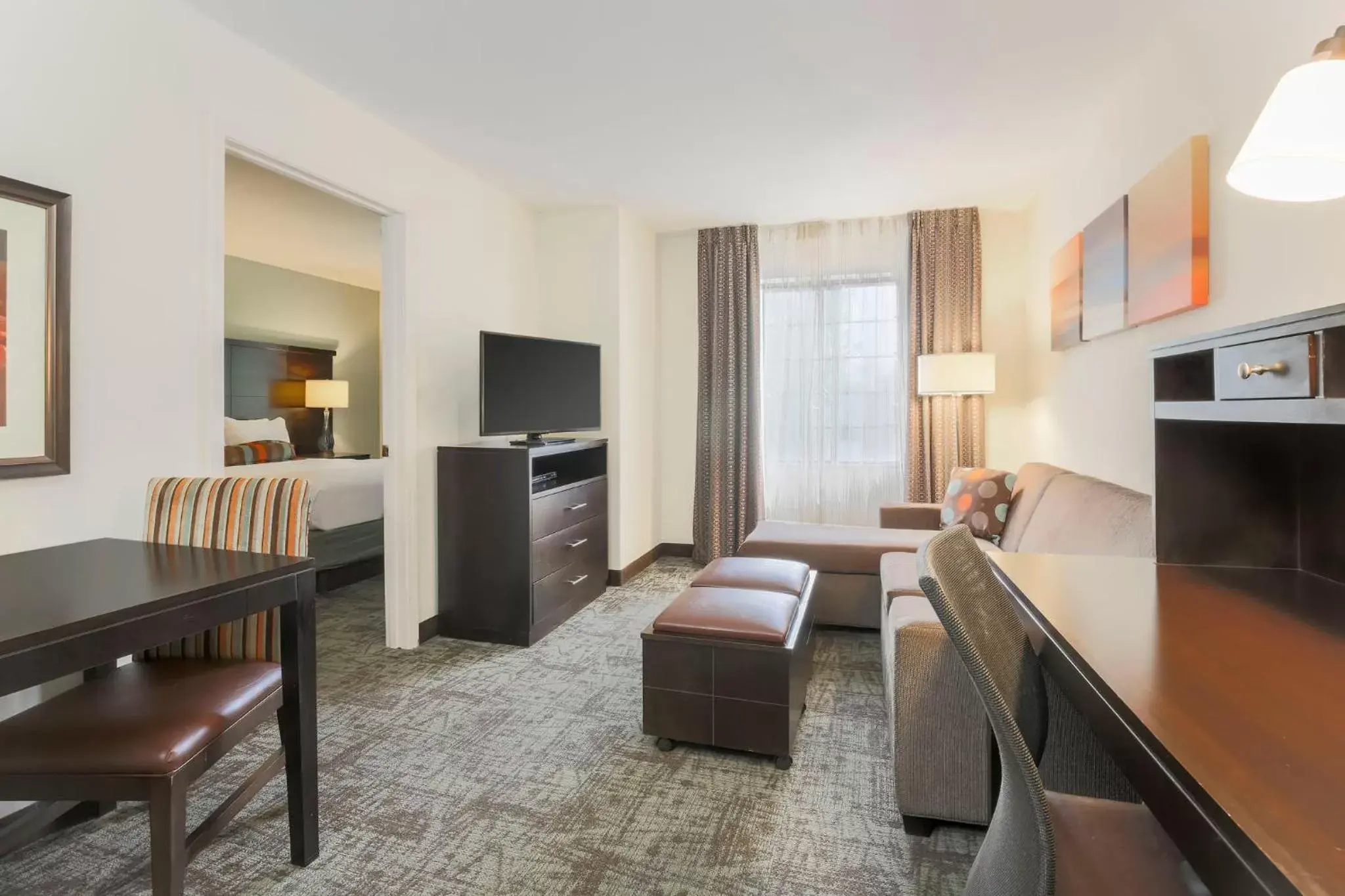 Photo of the whole room, TV/Entertainment Center in Staybridge Suites Columbus-Dublin, an IHG Hotel