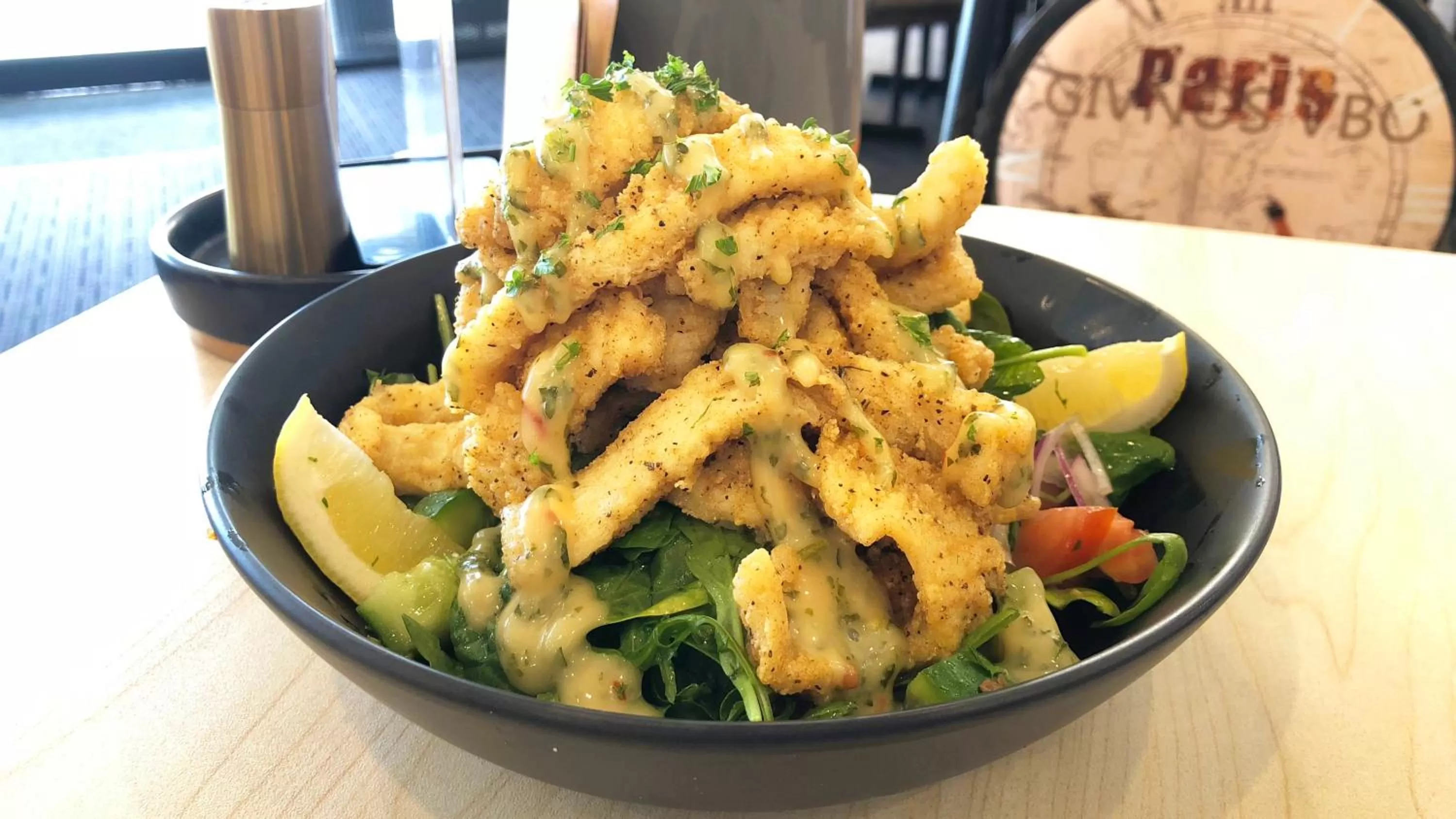 Food close-up in Mariners on the Waterfront