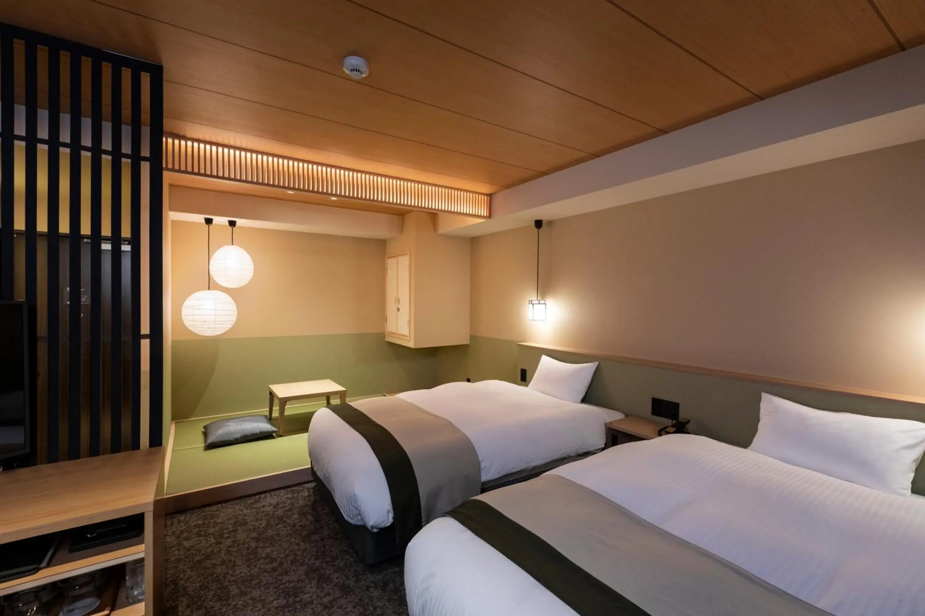 Photo of the whole room, Bed in Rinn Gion Yasaka