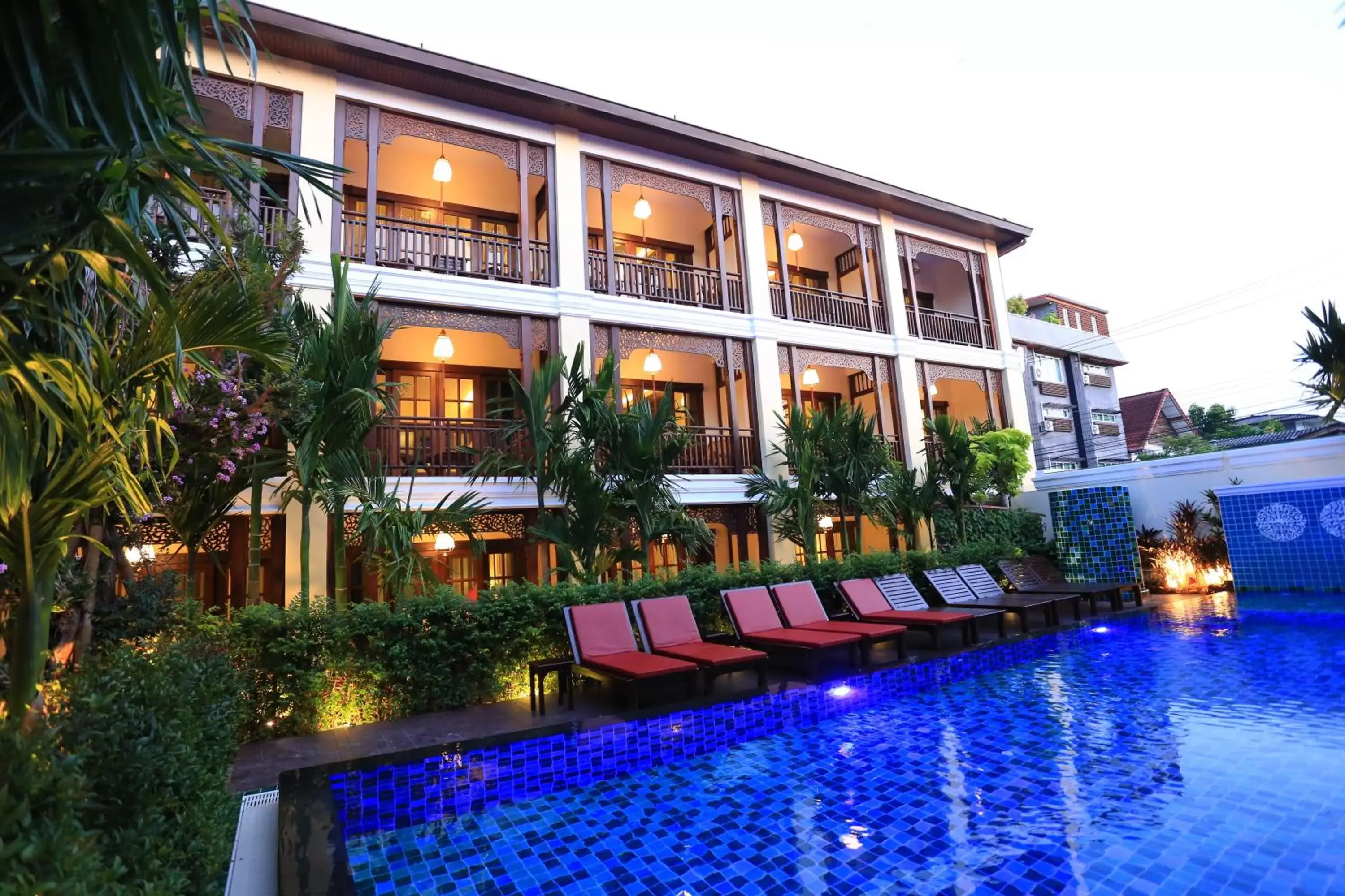 Pool view, Property Building in Viangluang Resort