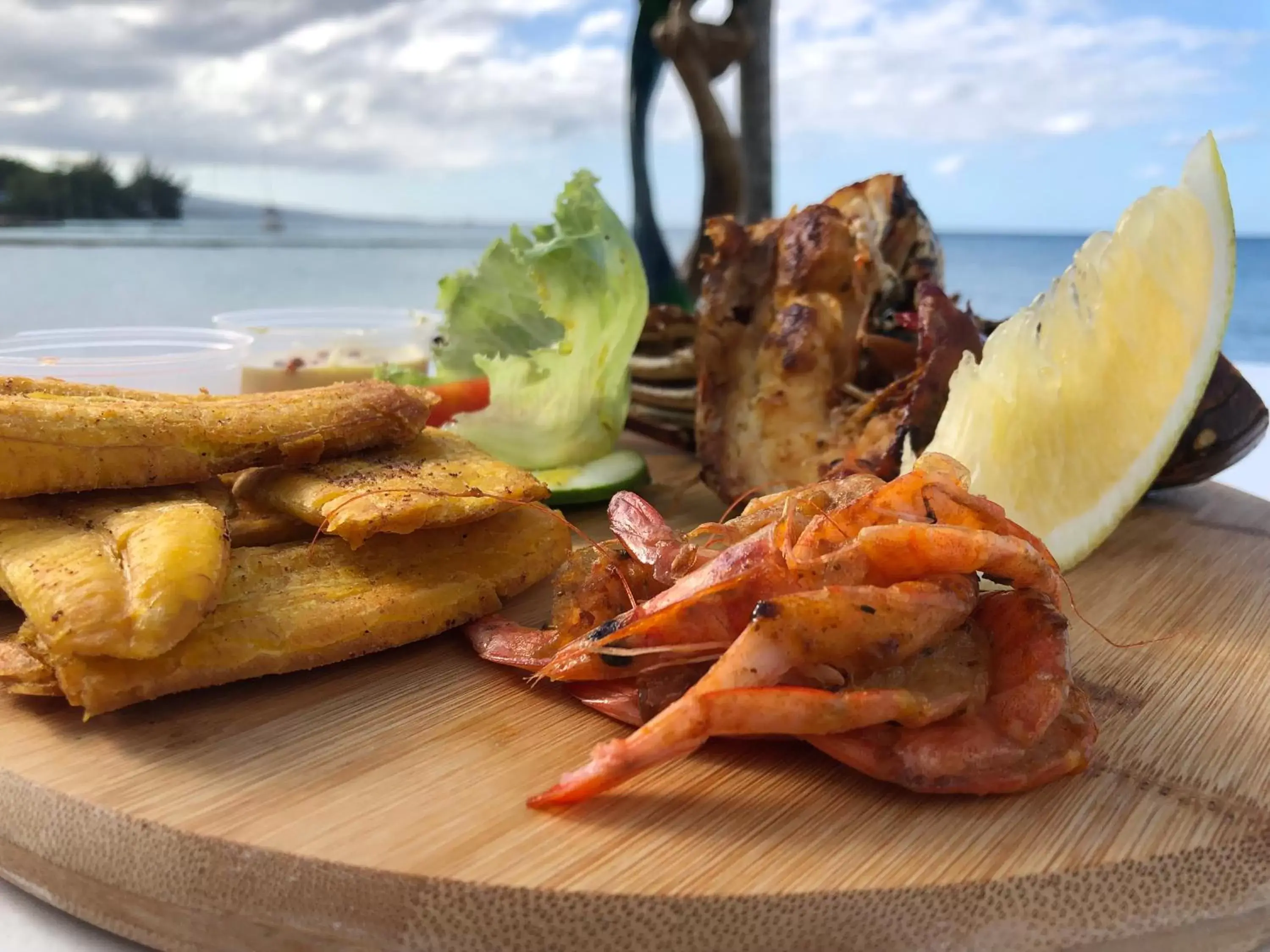 Food in Sand and Tan Beach Hotel