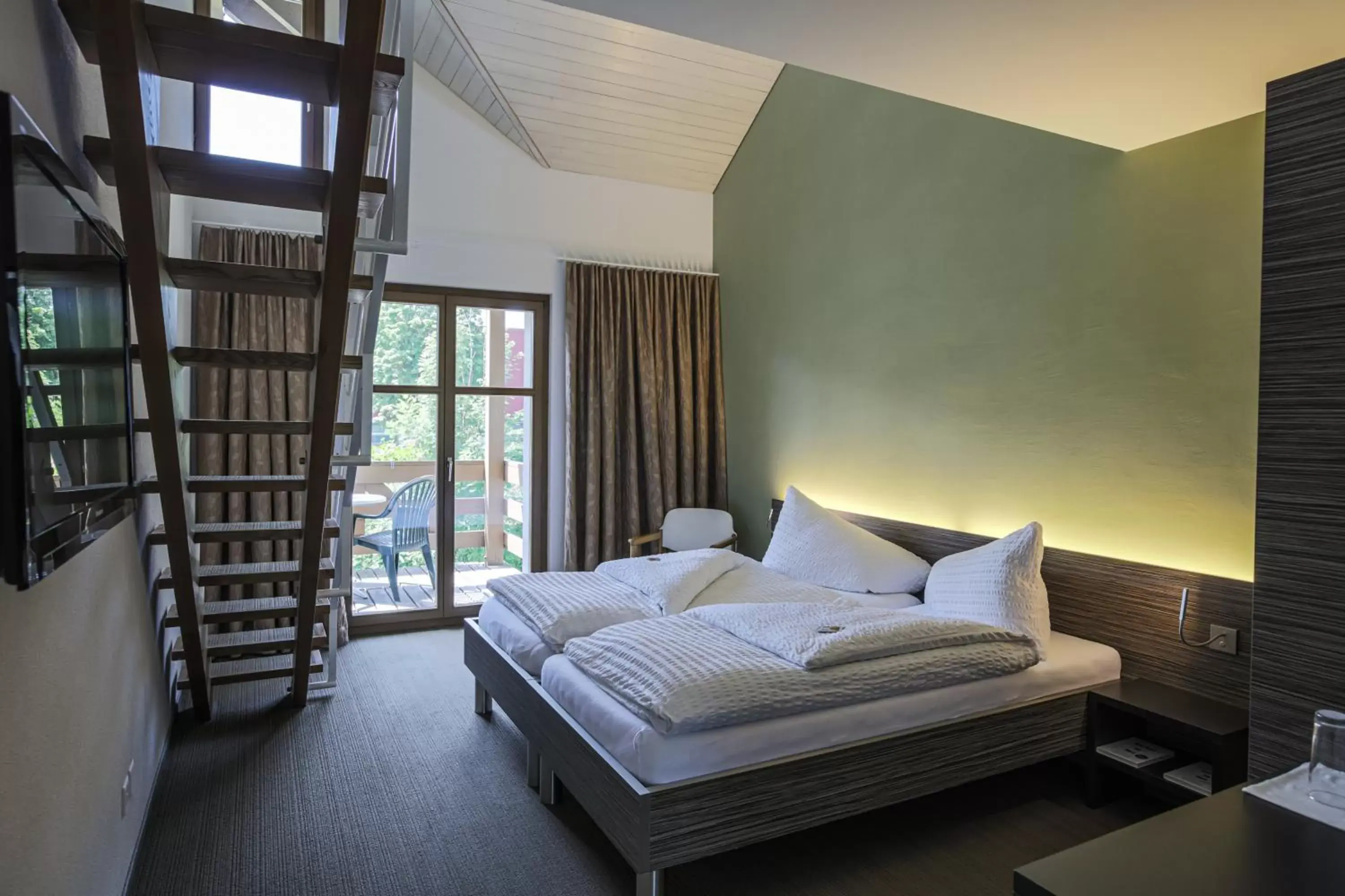 Bed in Hotel Restaurant Seegarten