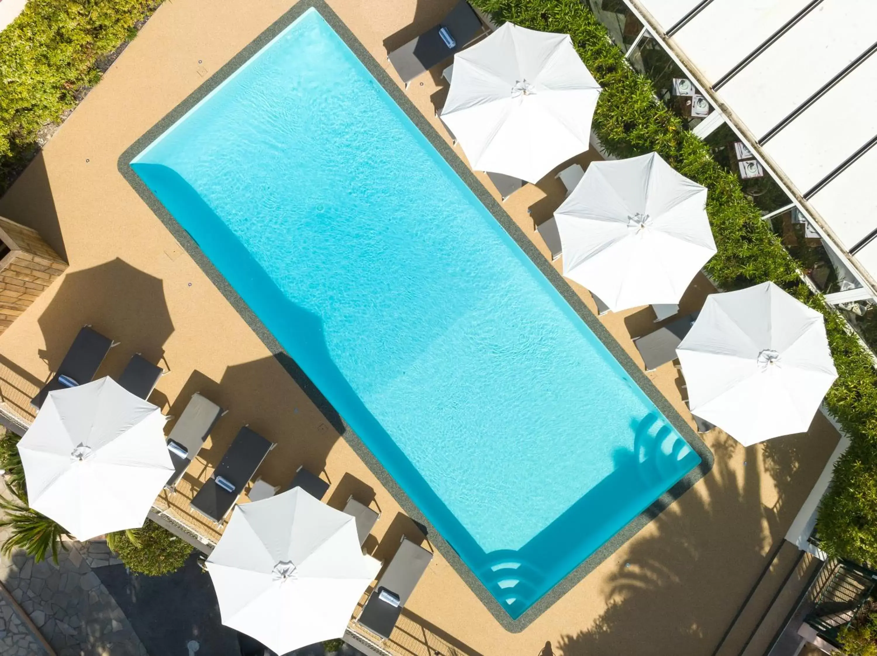 Day, Pool View in The Originals Boutique, Hôtel des Orangers, Cannes (Inter-Hotel)