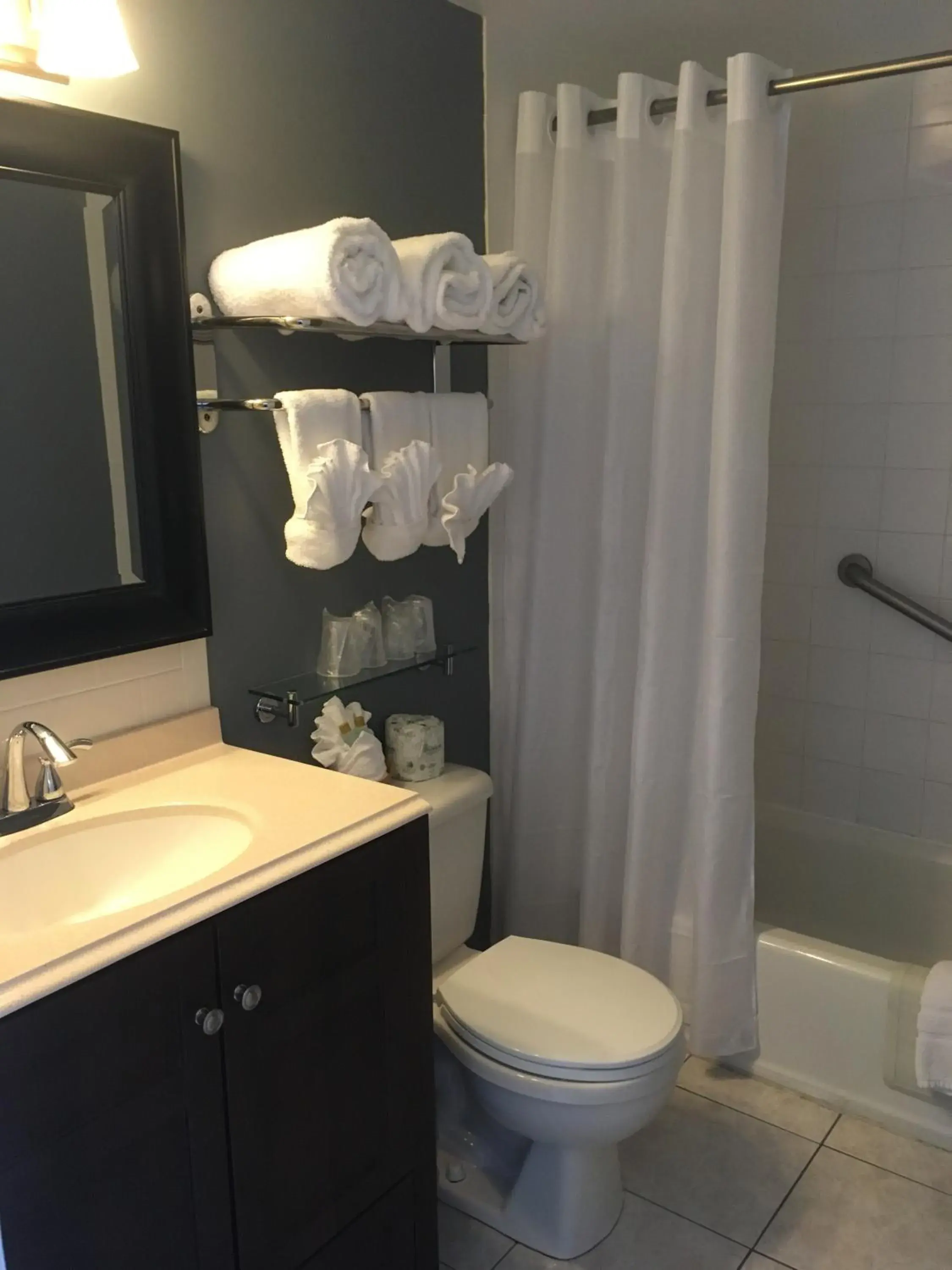 Bathroom in Whitman Motor Lodge
