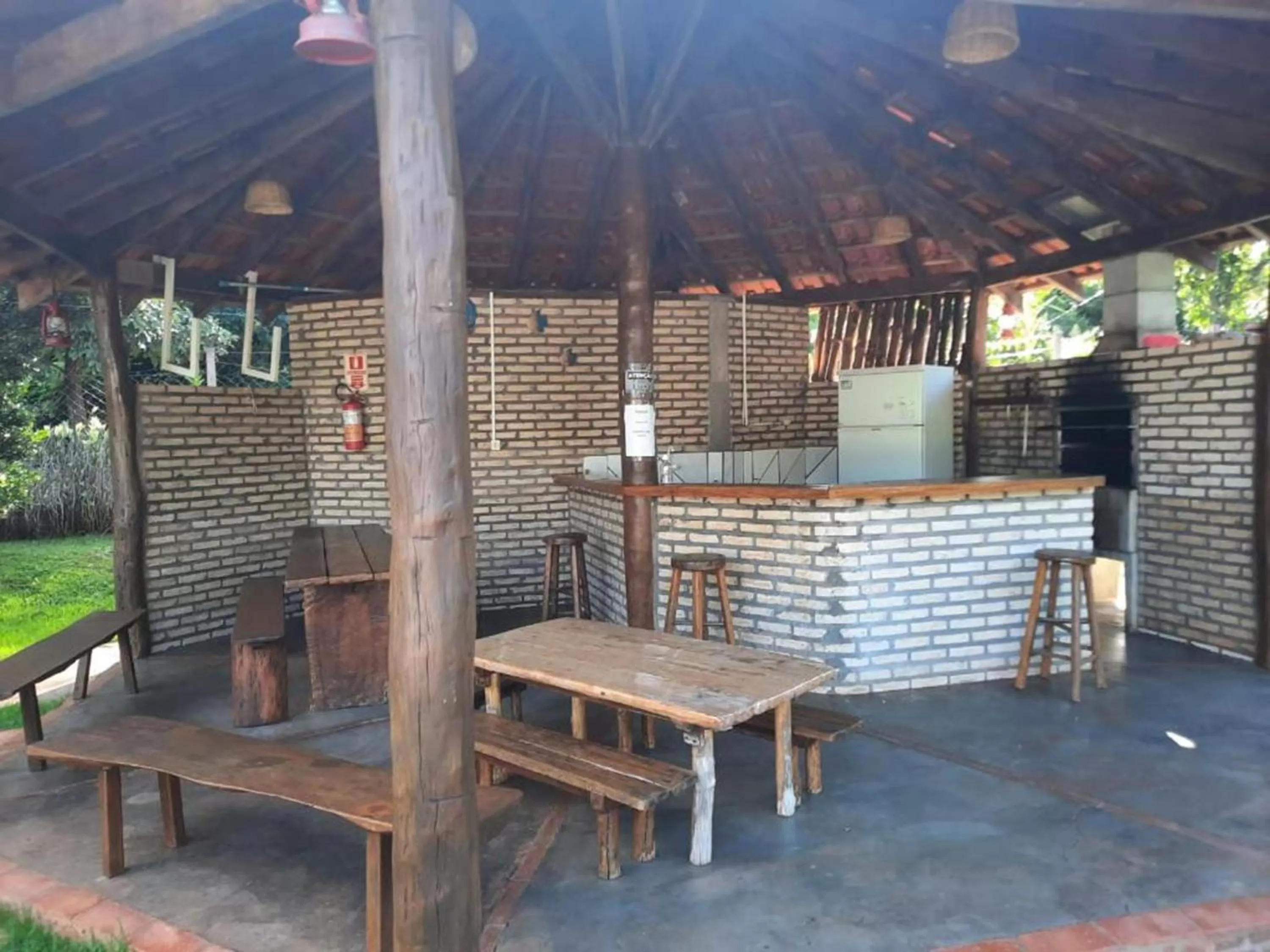 BBQ facilities in Pousada Di Luna