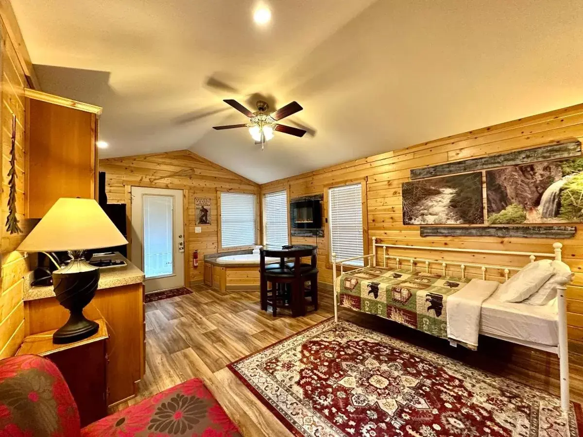 Seating Area in Packwood Lodge & Cabins