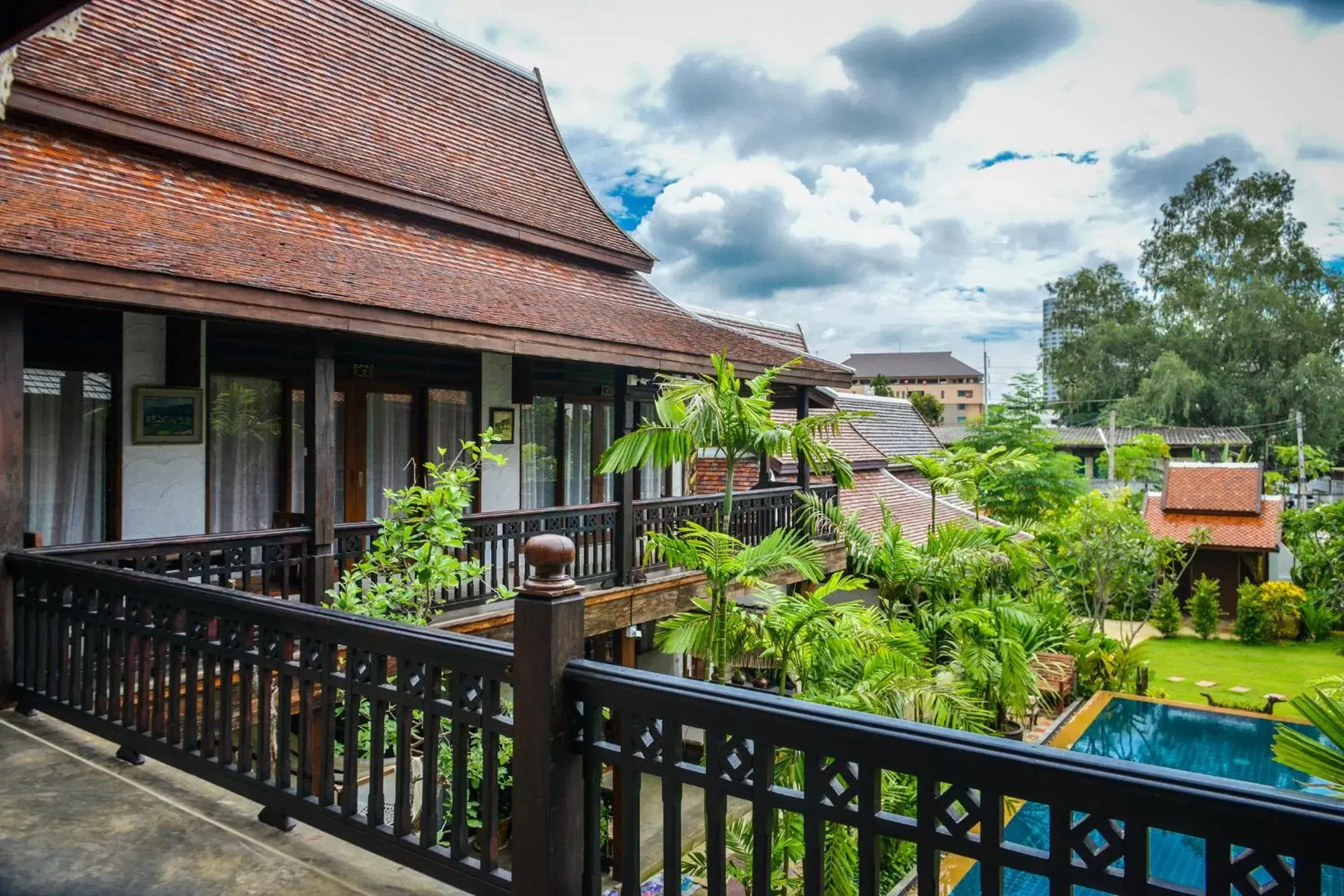 Bird's eye view, Balcony/Terrace in Hongkhao Village