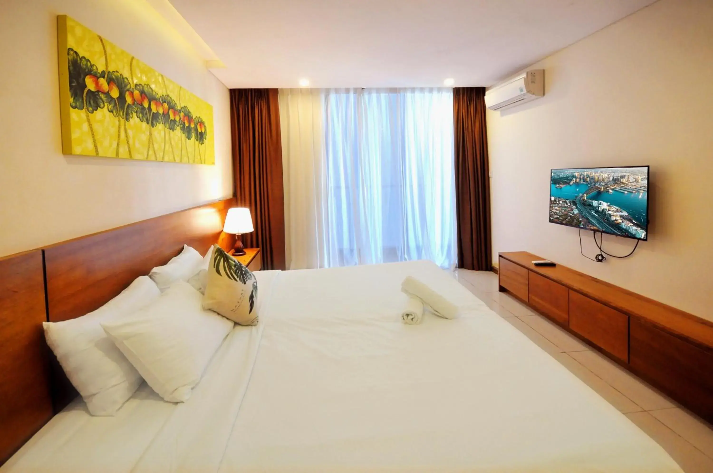 Bed in Holi Beach Hotel & Apartments