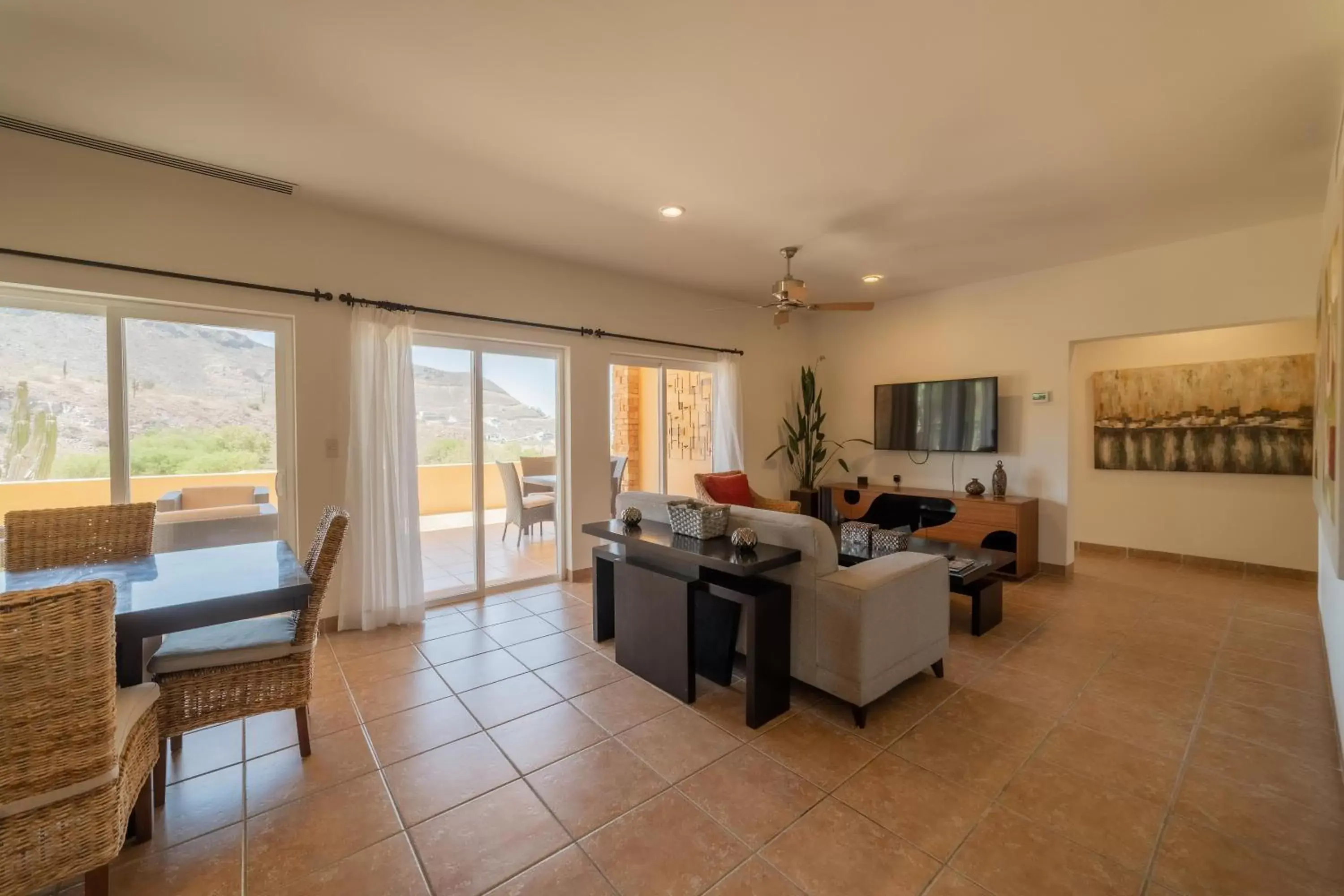 TV and multimedia, Seating Area in Puerta Cortes Residences