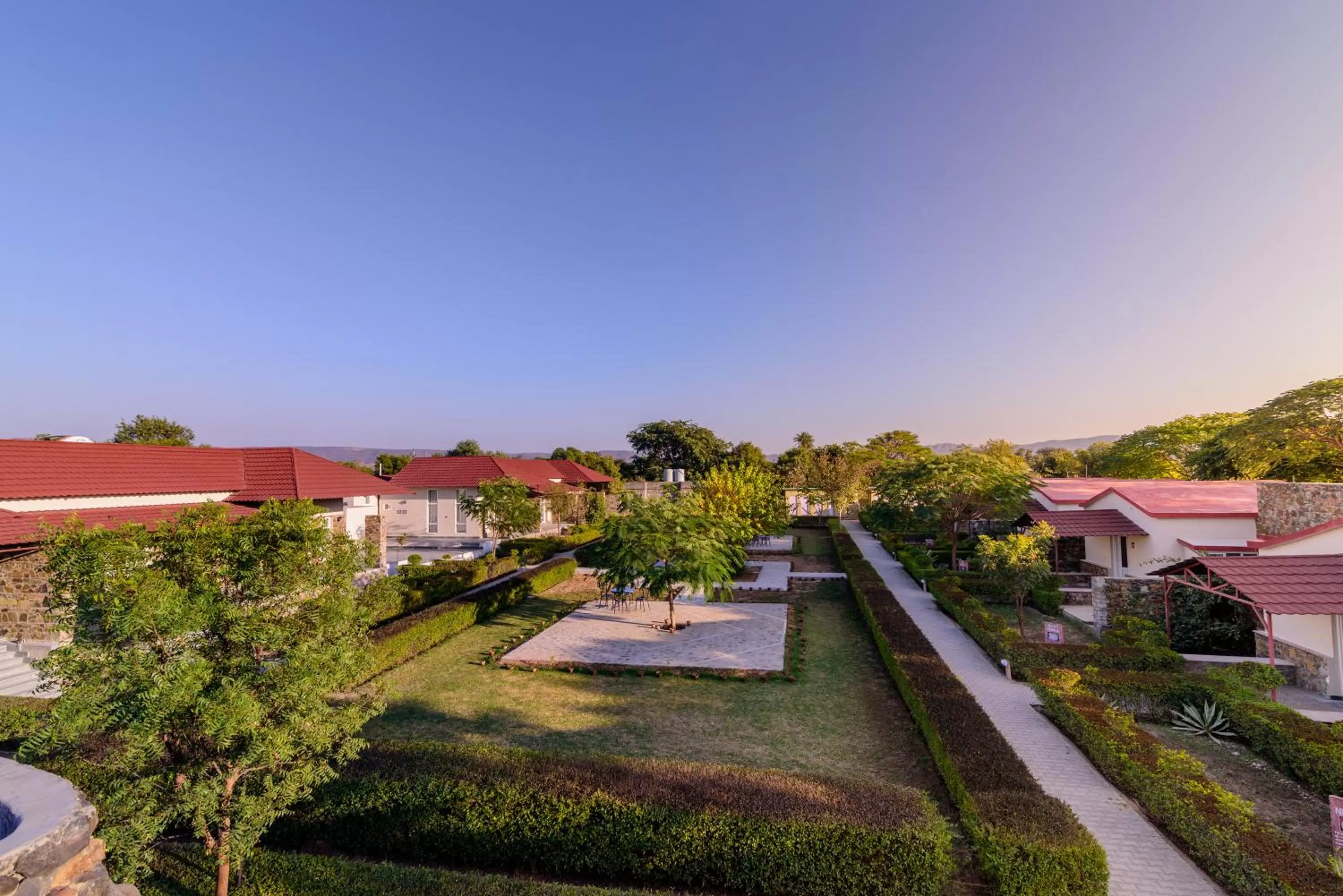 Garden view in Astroport Sariska Treetop by Eight Continents