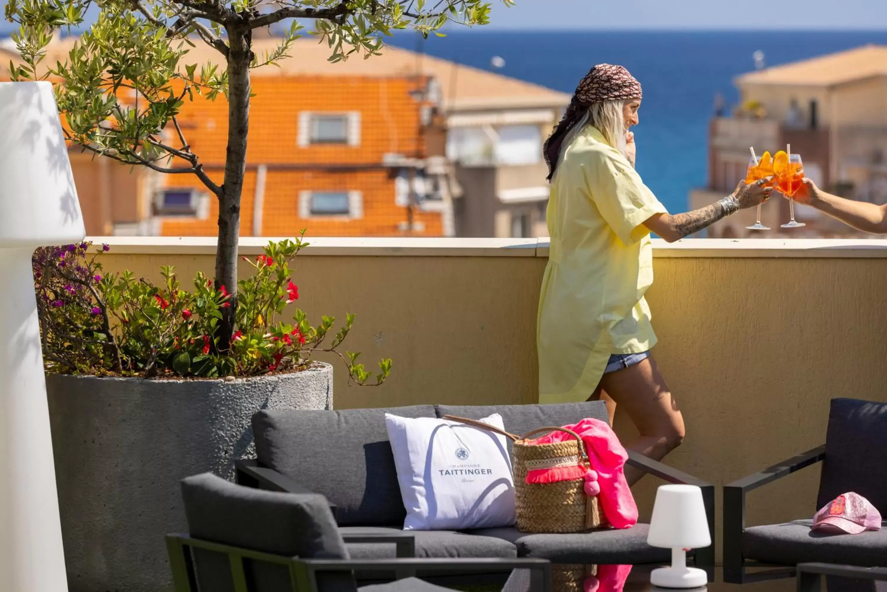 Balcony/Terrace in Best Western Hotel Mediterranee Menton