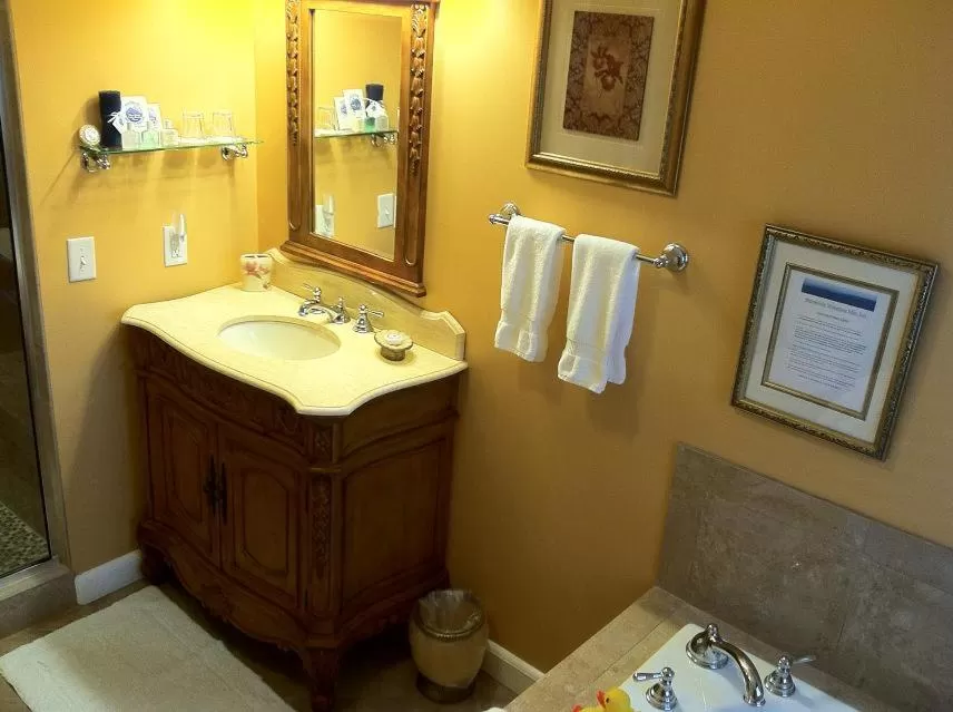 Bathroom in Brookside Mountain Mist Inn