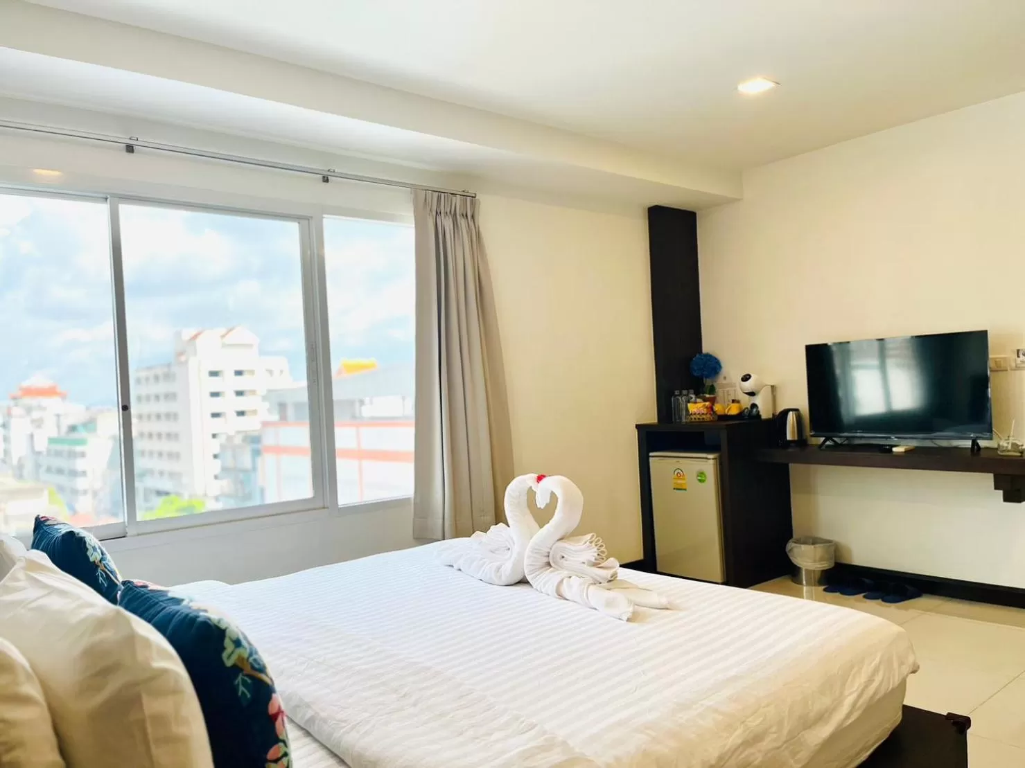 Bed in U Hatyai Hotel