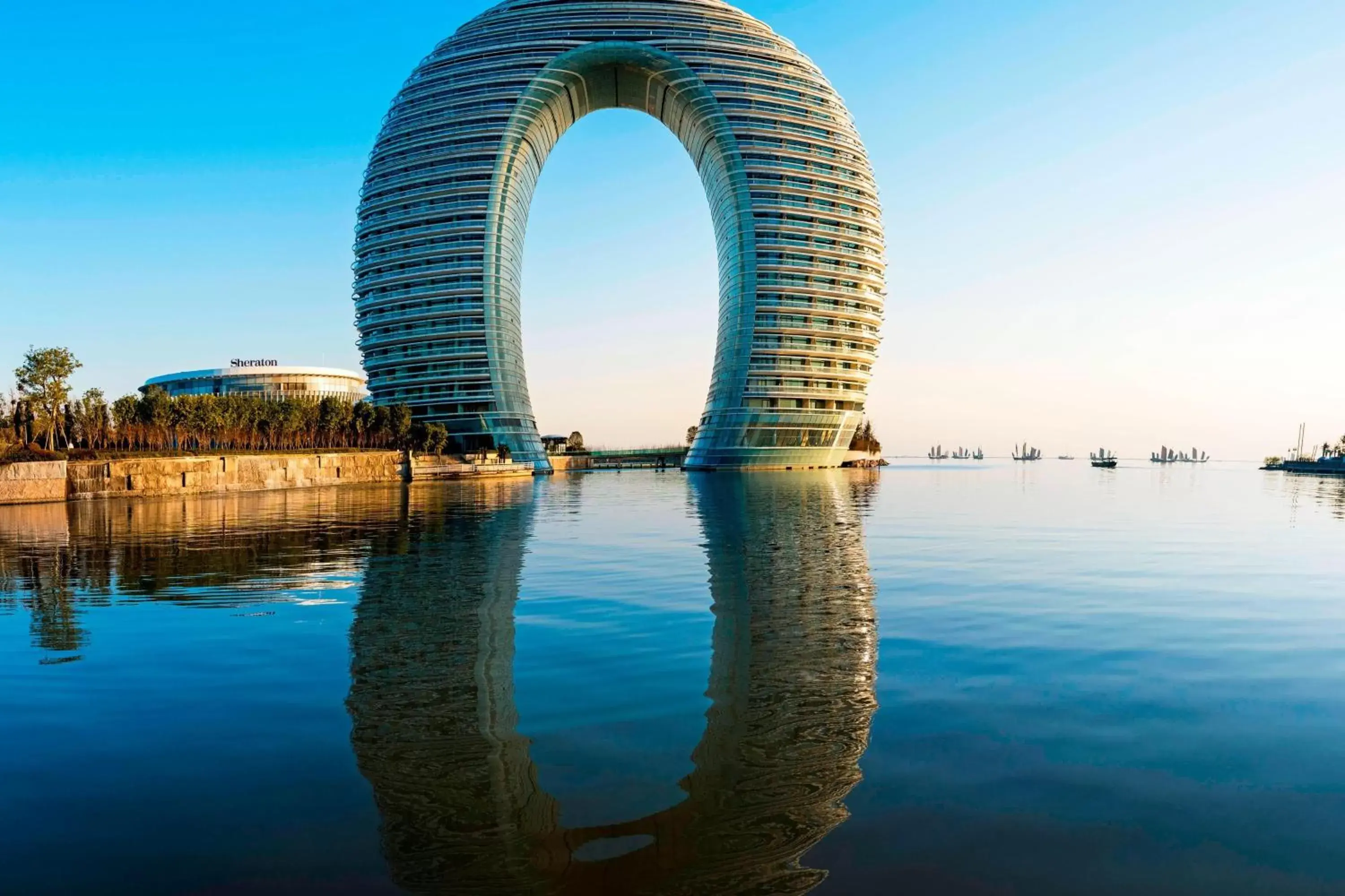 Property building in Sheraton Huzhou Taihu Lake Hot Spring Resort & Spa