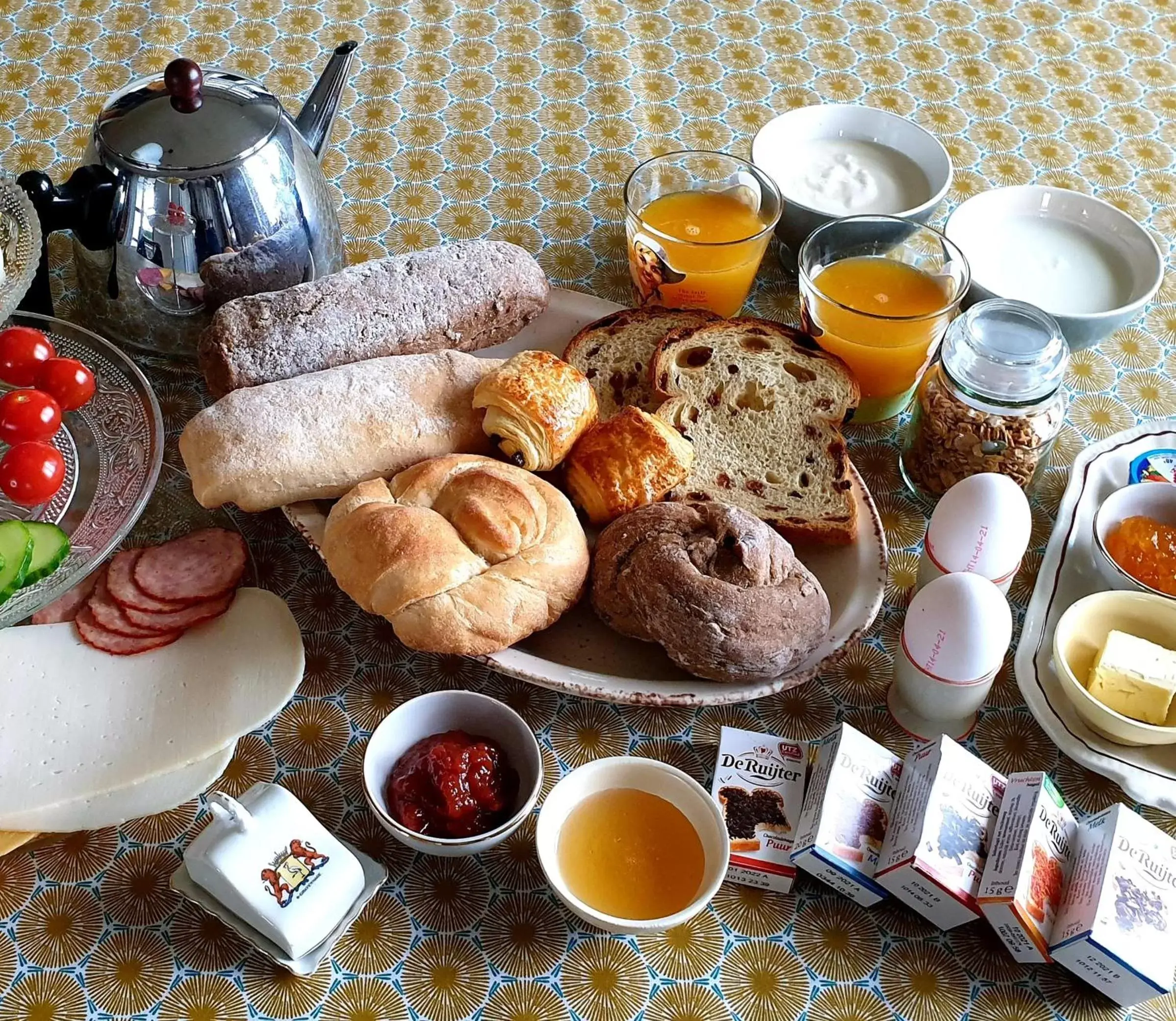 Buffet breakfast, Breakfast in B&B de Scherpenhof