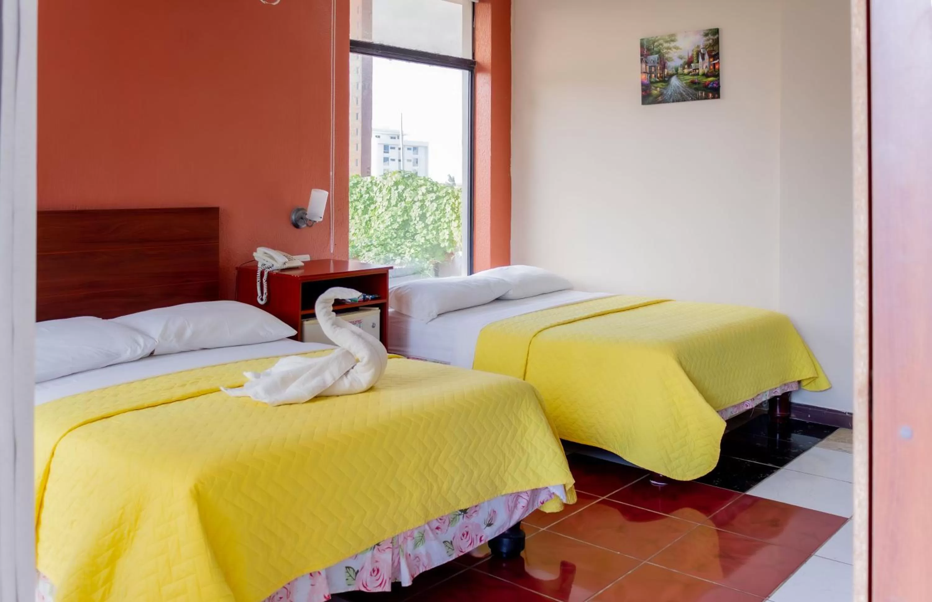 Bed in Hostal Antares