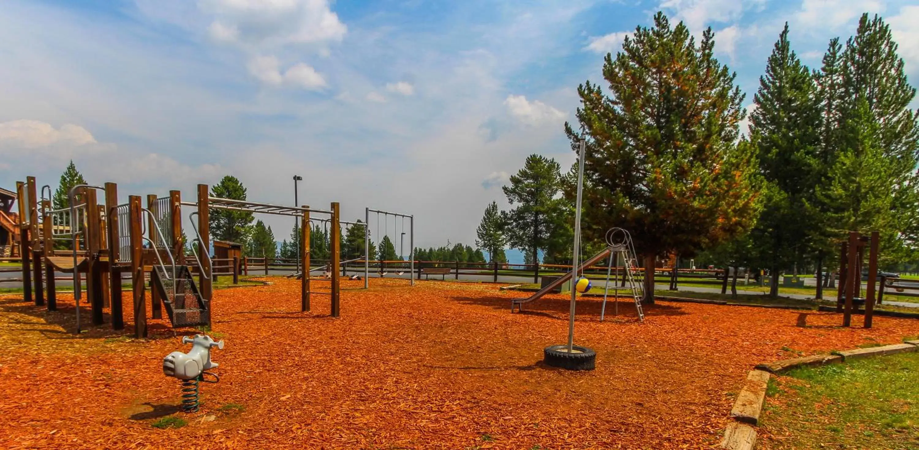 Children play ground, Children's Play Area in Timbers at Island Park