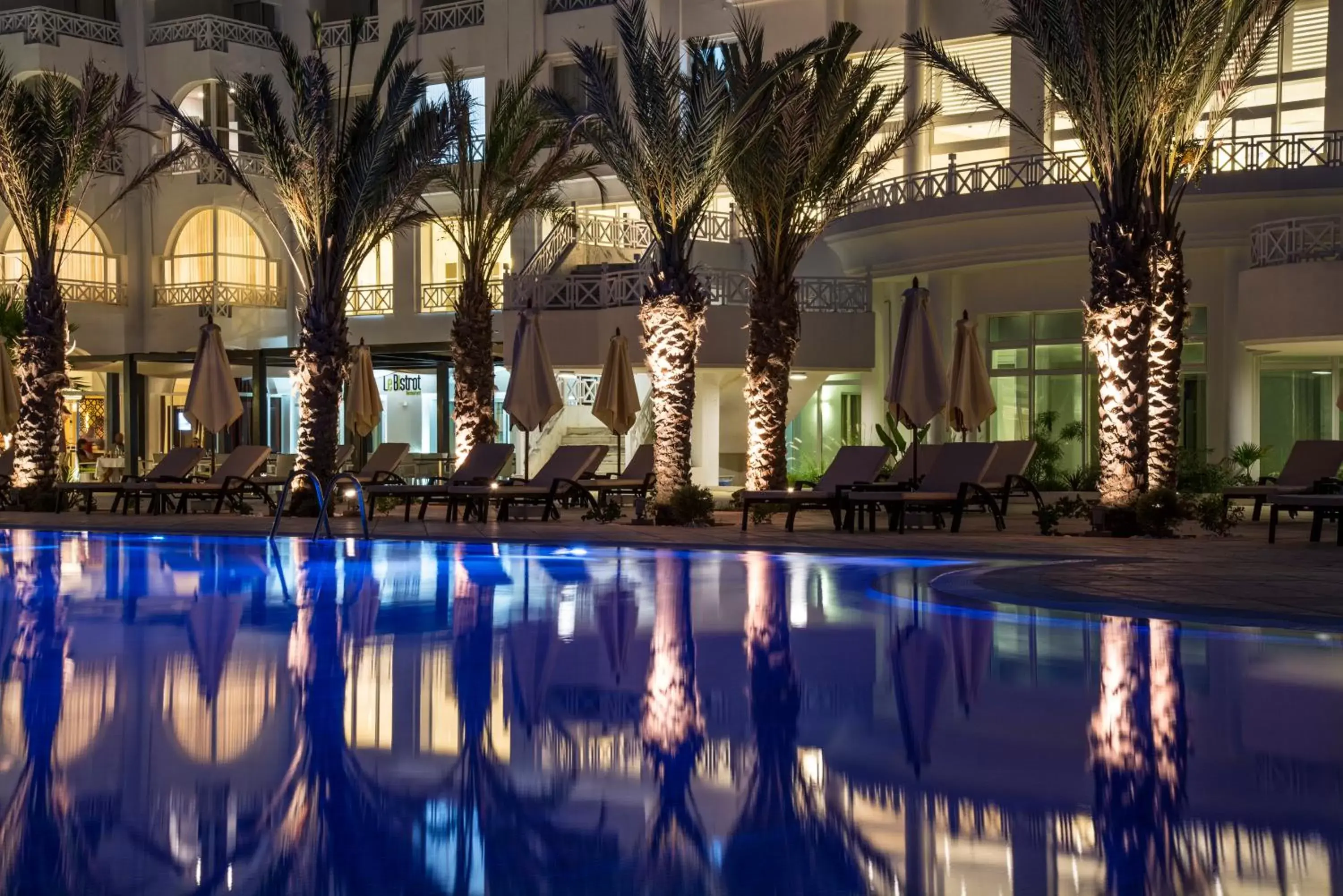 Night, Swimming Pool in Radisson Blu Resort & Thalasso Hammamet